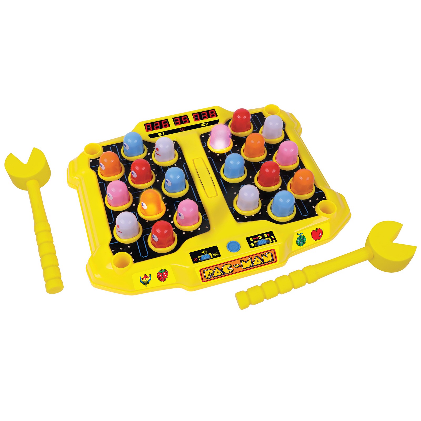 Pac-Man Arcade Smash-A-Ghost – Premium Series, Lights & Sounds, 4 Game Modes