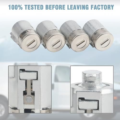 Ignition Switch Lock Cylinder With 4 Door Lock Cylinder Compatible With Chevy