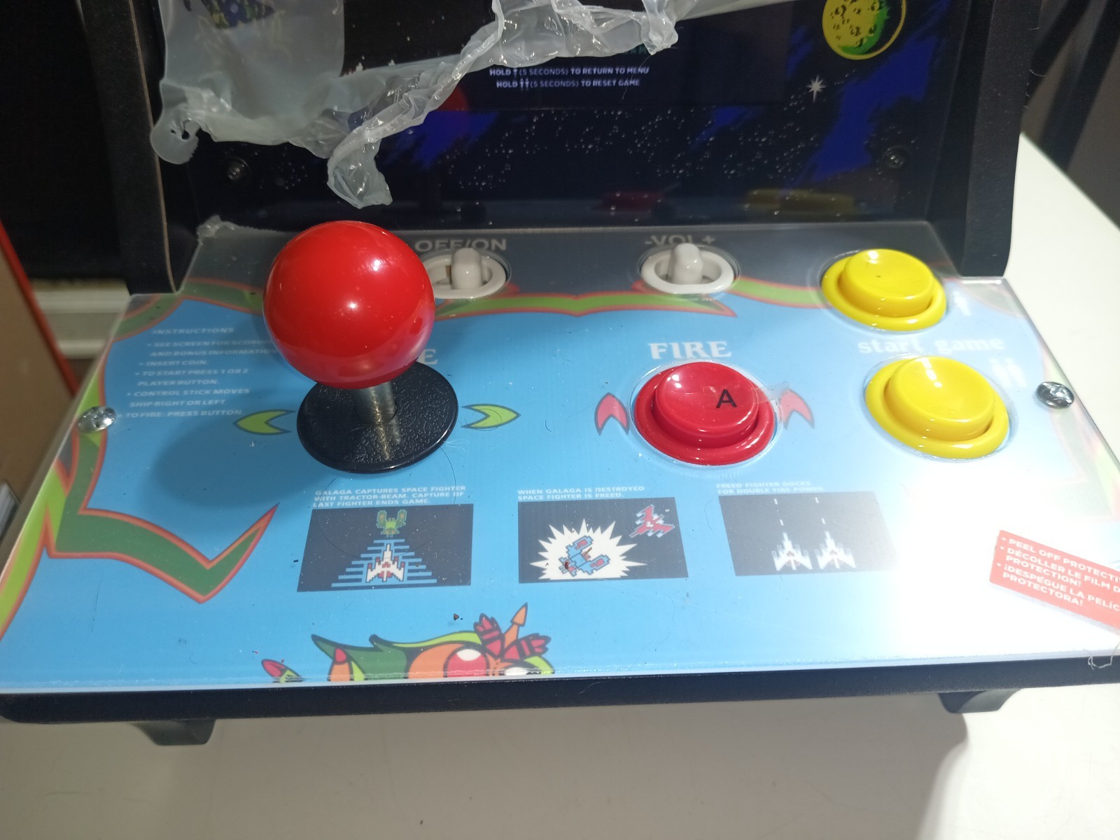 ARCADE1UP Galaga Countercade GAL-C-09429-WM 2 Games