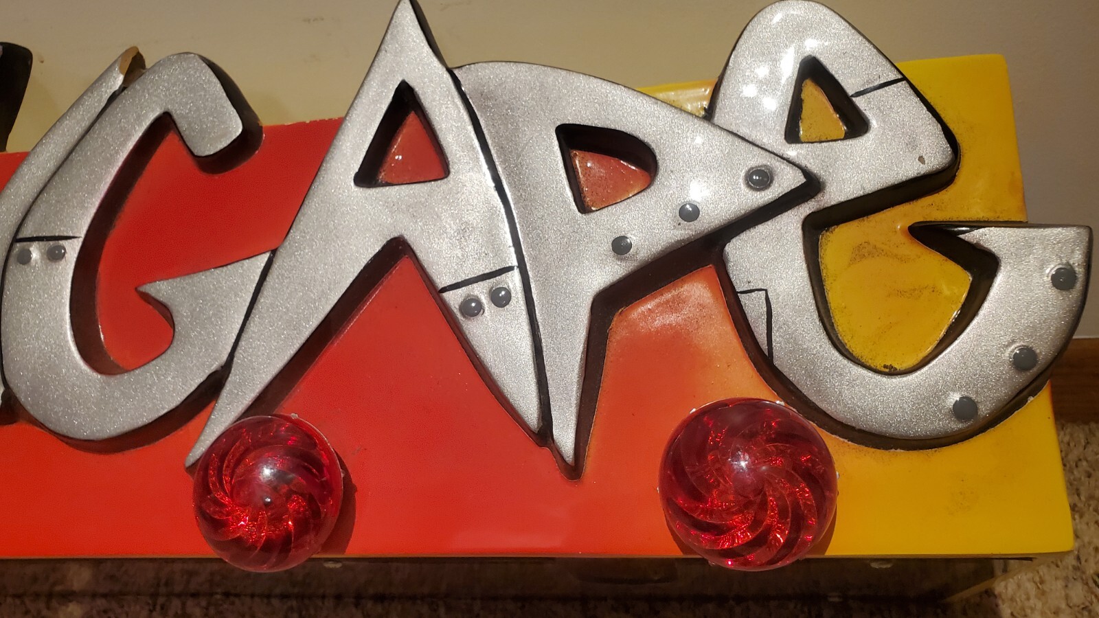 Raging Ape Arcade Game Marquee Banner W/ Support Arms