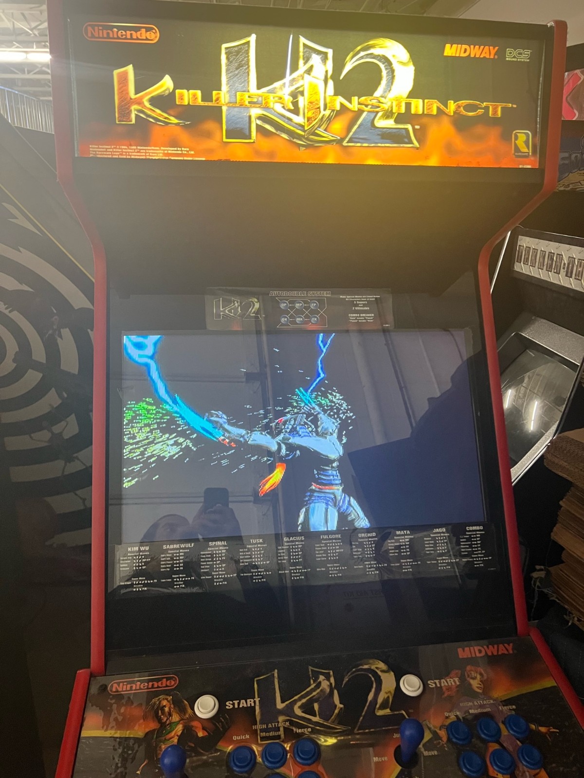 KILLER INSTINCT II ARCADE MACHINE by MIDWAY 1996 (Excellent Condition)