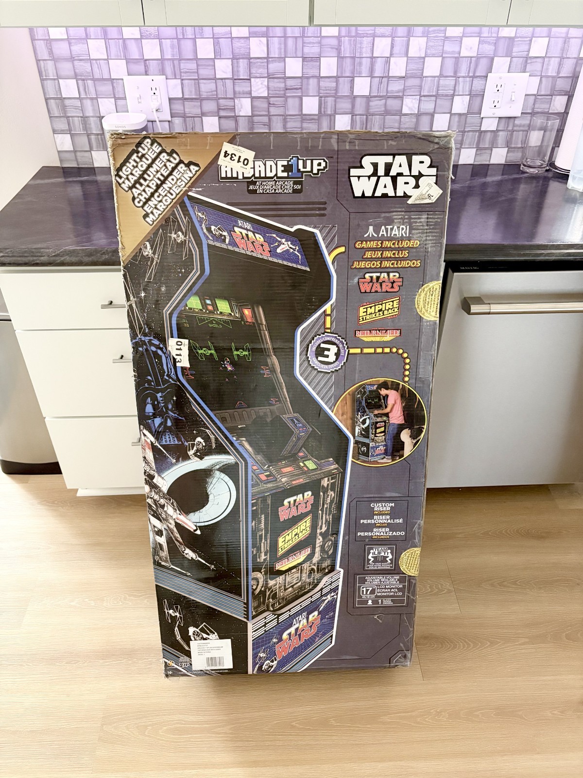 NEW Sealed Star Wars Arcade1Up Cabinet 40th Anniversary 2023 with Riser
