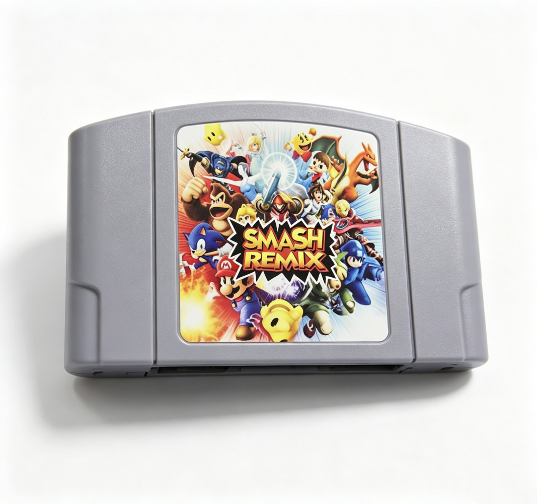 Smash Remix V 2.0.1 Game Cartridge For Nintendo 64 Console US Version
