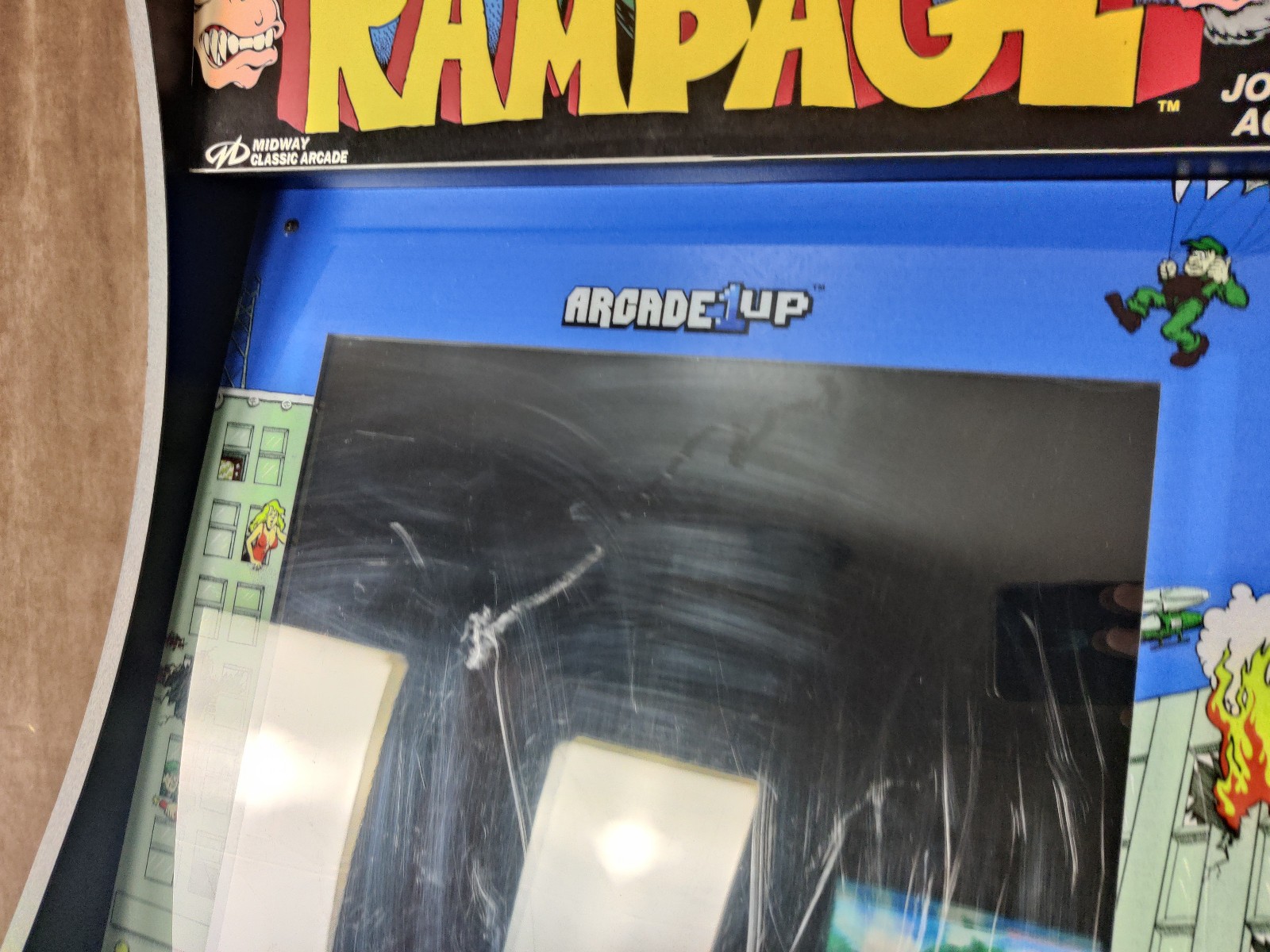 Arcade1up Midway Classic Arcade Machine Rampage Gauntlet Joust Defender USED