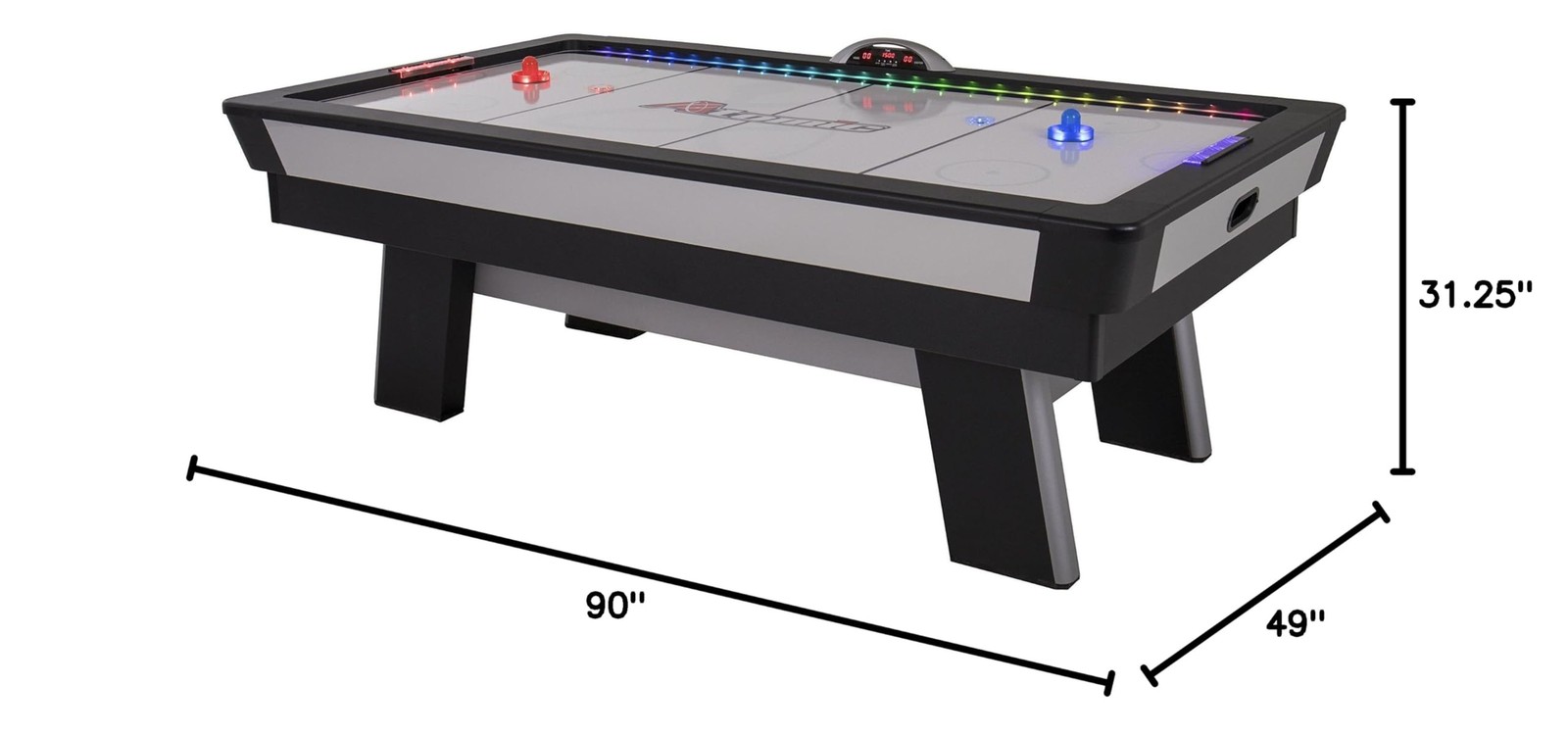 Atomic Top Shelf 7.5’ Air Hockey Table – Arcade Style Table with 120
