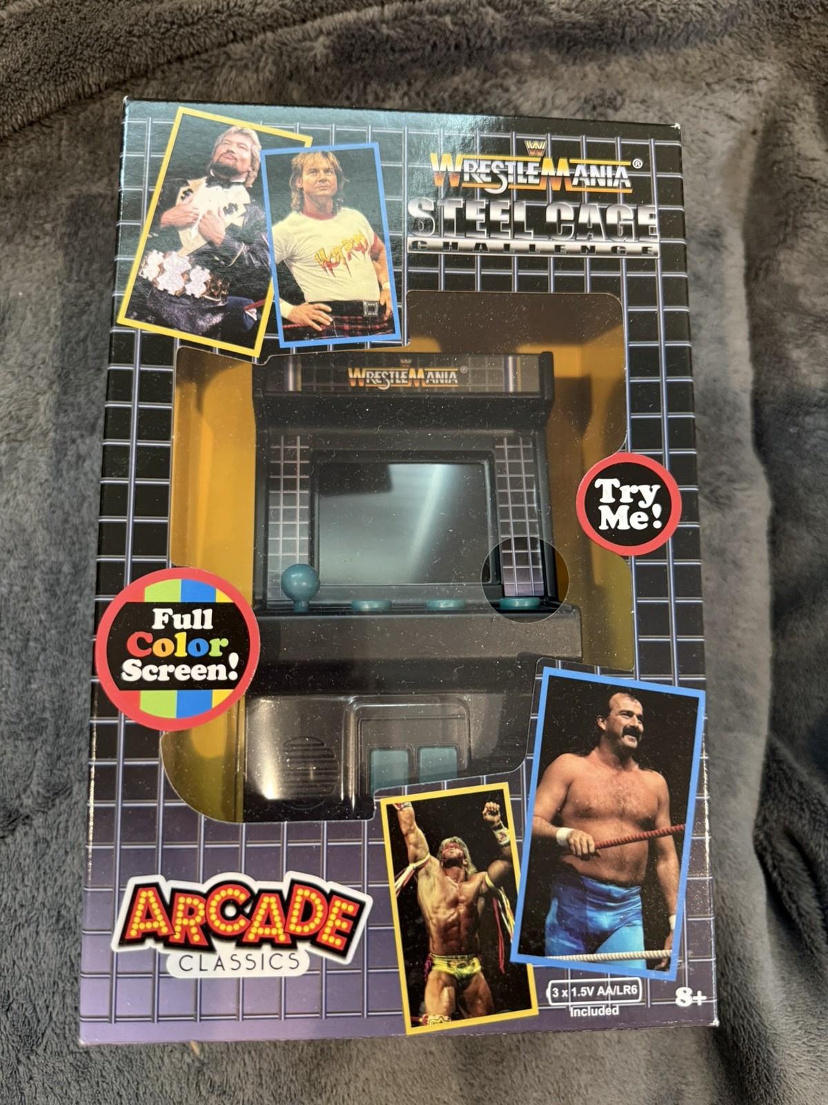 WWE Wrestlemania Mini Arcade Full Color Steel Cage. New In Box