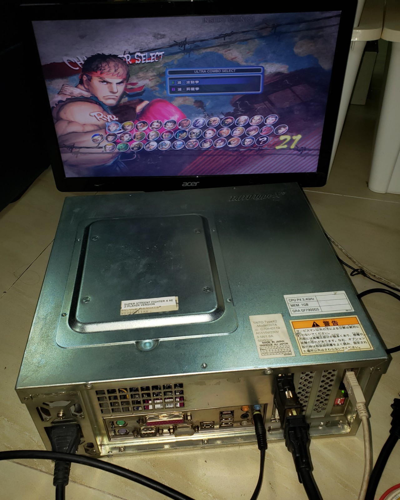 Super Street Fighter IV AE With Taito Type X2 Mother Board Arcade Video Game