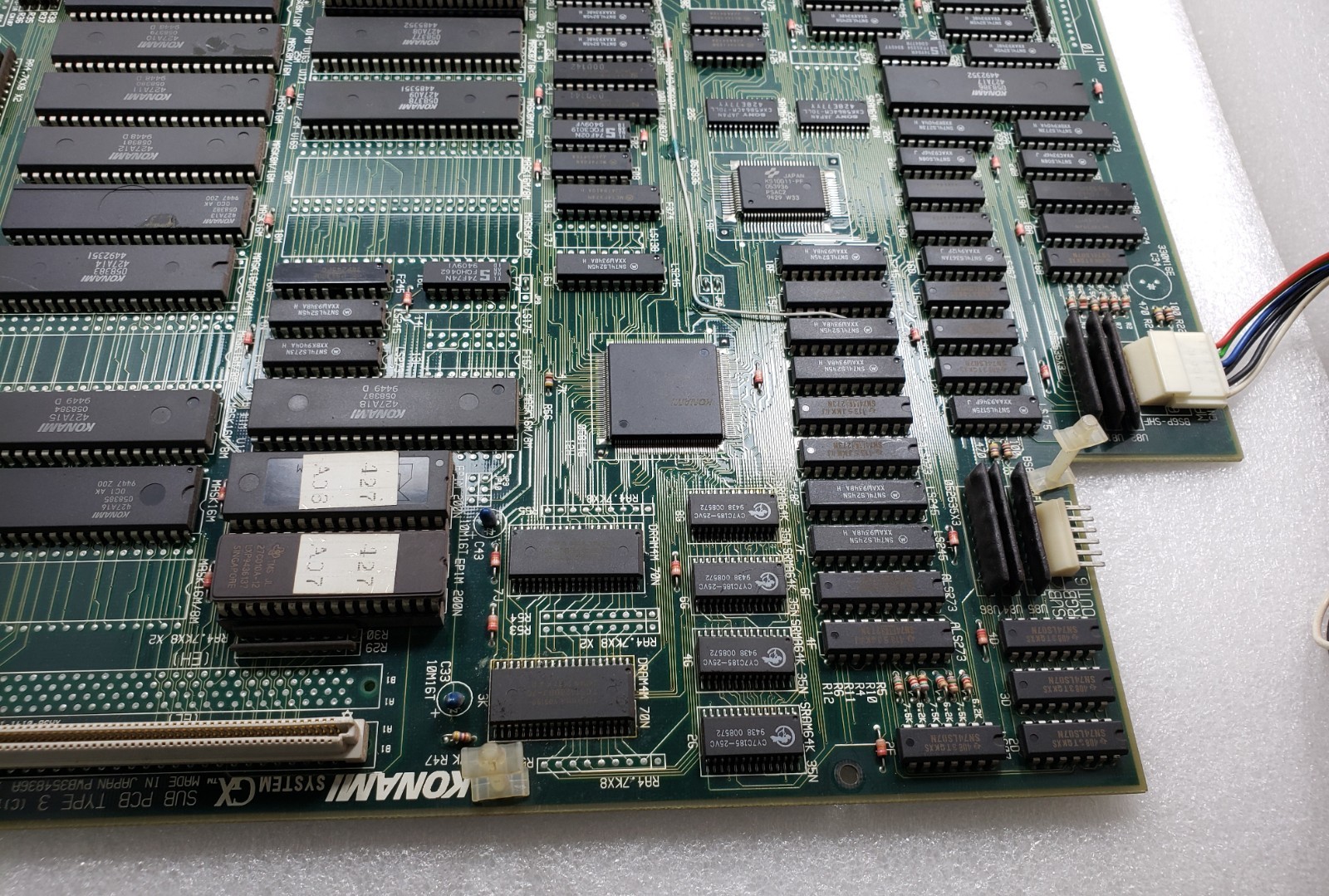 Konami System GX SUB PCB TYPE 3 PWB 354836A Video Arcade Game