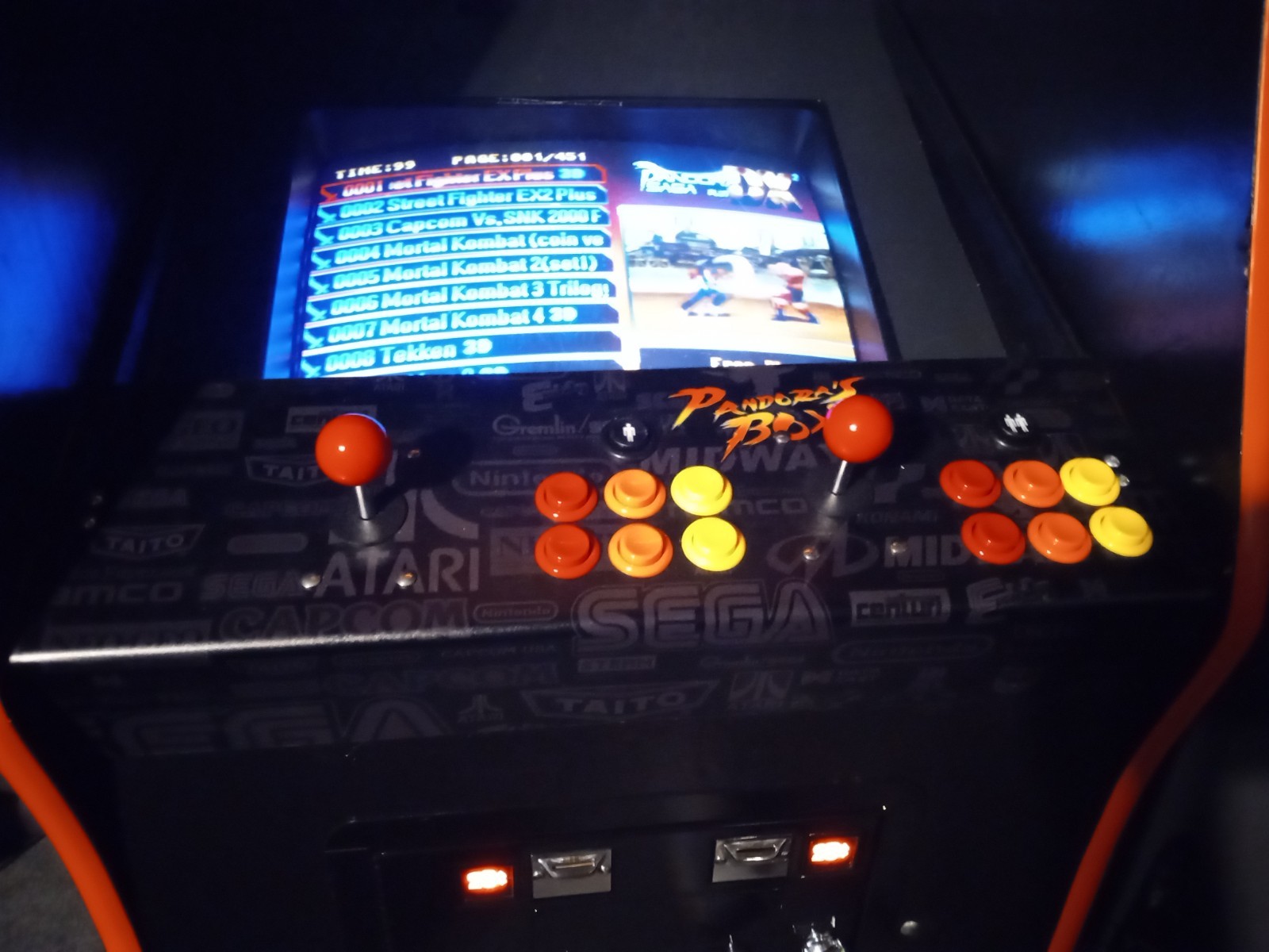Pandora’s Box Arcade 5K Games SF CP & 19″ CRT! Bally/Midway 1980’s Cabinet