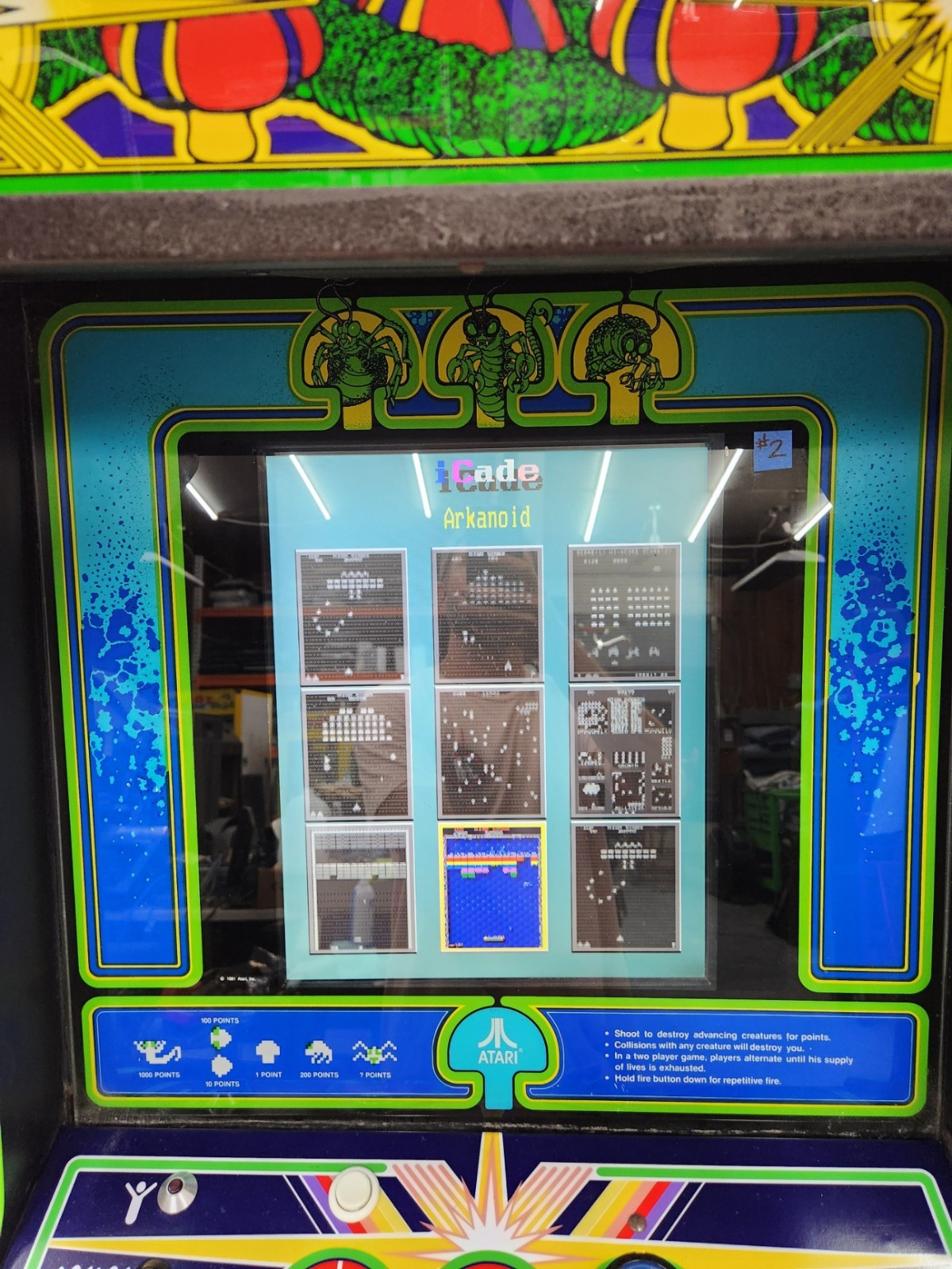 CENTIPEDE Stand Up Full Size Arcade Machine Classic Video Game 9 Games in 1 (#2)