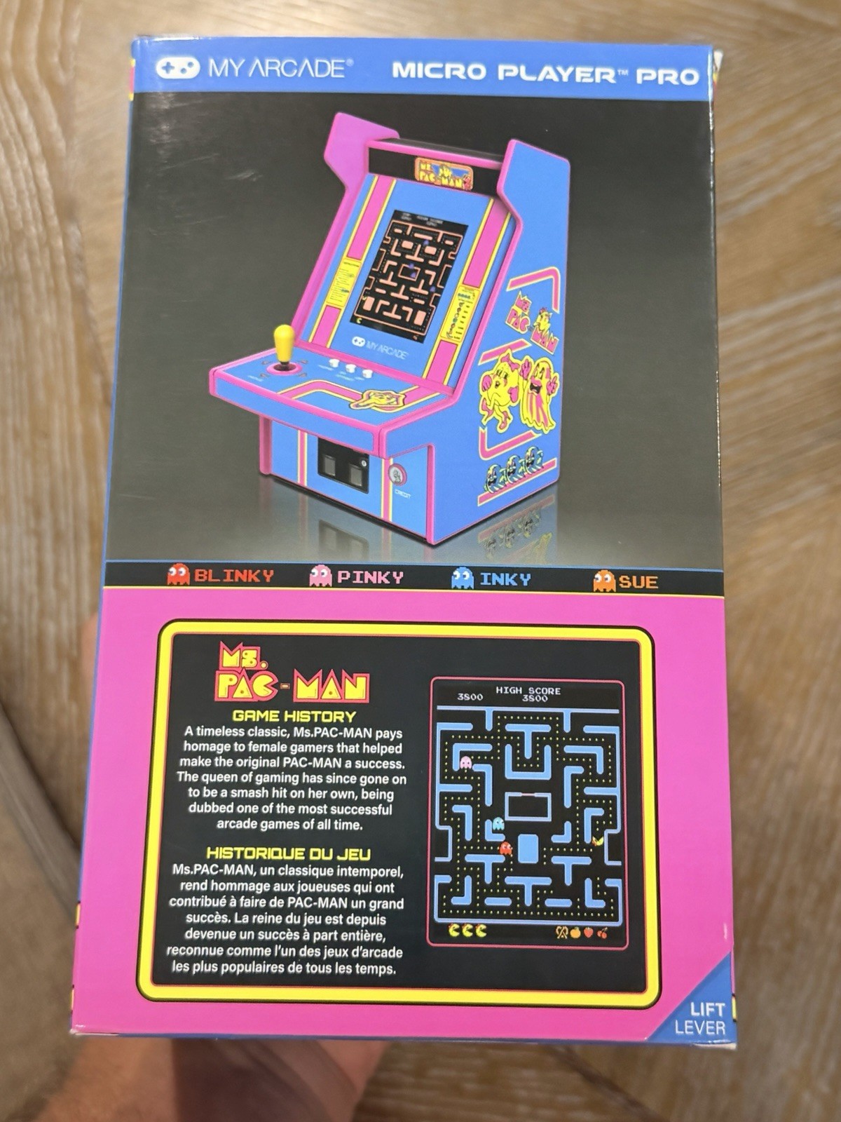 My Arcade Ms. PAC-MAN Micro Player Pro Portable Retro Arcade DGUNL-7009 New