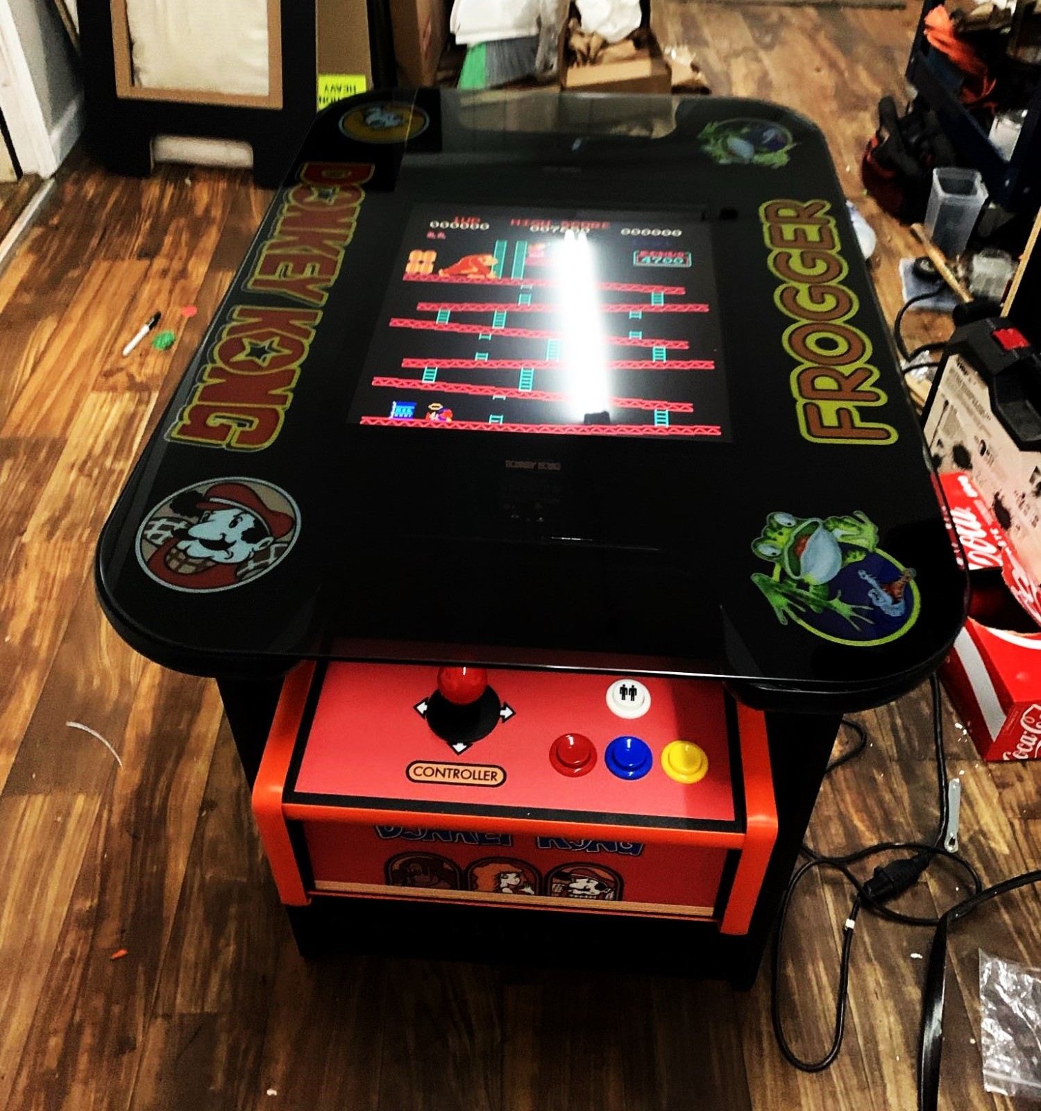 Arcade Games Cocktail Tables Ms. Pacman arcade game free play or coin operated