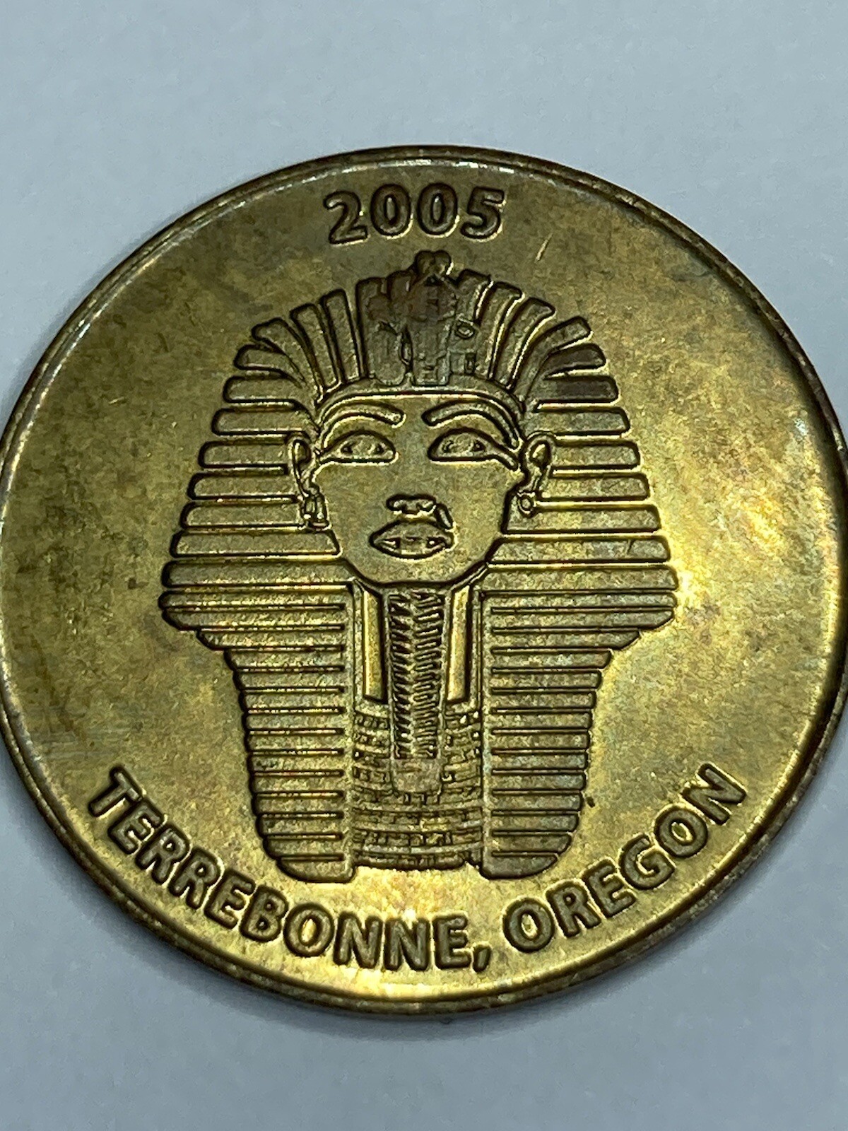 RARE KING TUT 2005 SMITH ROCK RANCH GAME ROOM ARCADE TOKEN TERREBONE OREGON #cb1