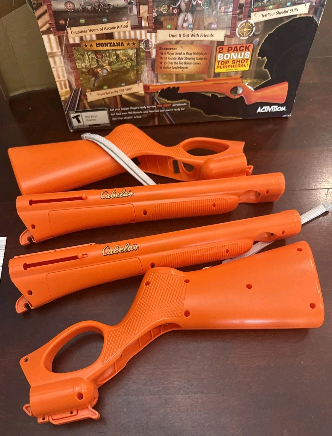 Top Shot Arcade Limited Edition 2 Pack Plus 2 Games For Wii Cabelas’s