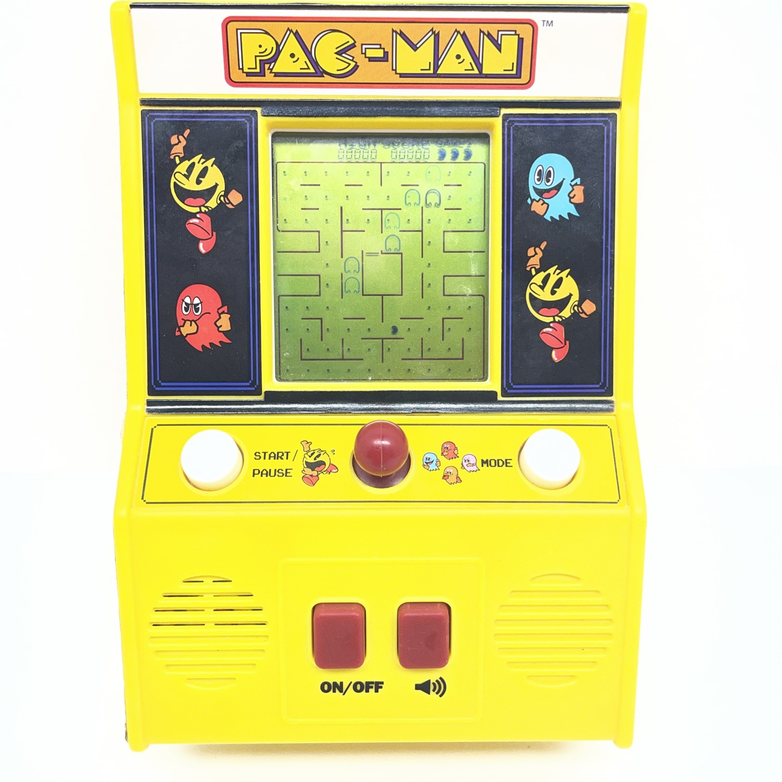 Pac-Man Mini Arcade Game 6″ Handheld Machine Portable Battery Operated Tested!