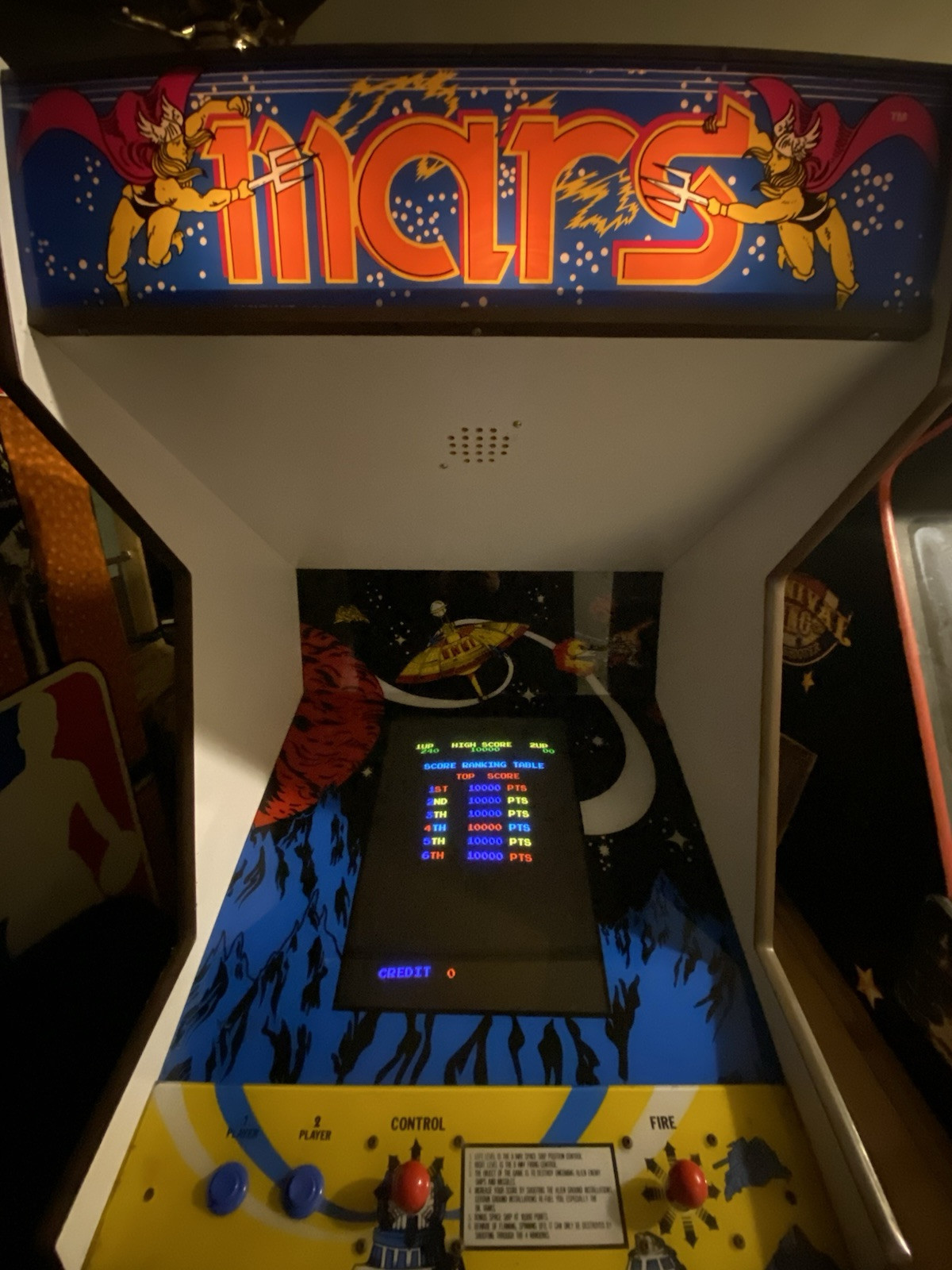 Omni Mars + Batman Video Arcade Machines Glak Artic Infinity Eagle Rare Bootlegs