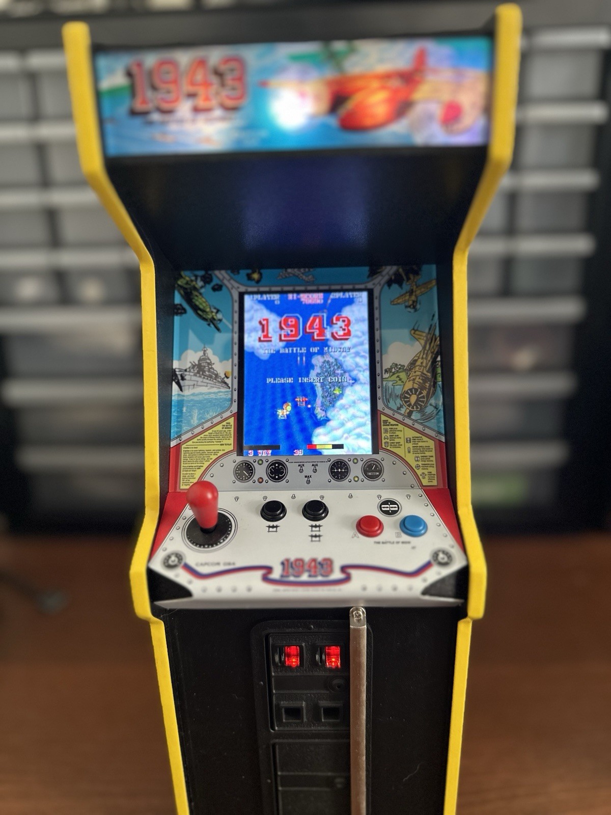 Replicade New Wave 1943: The Battle of Midway mini Arcade Machine Complete