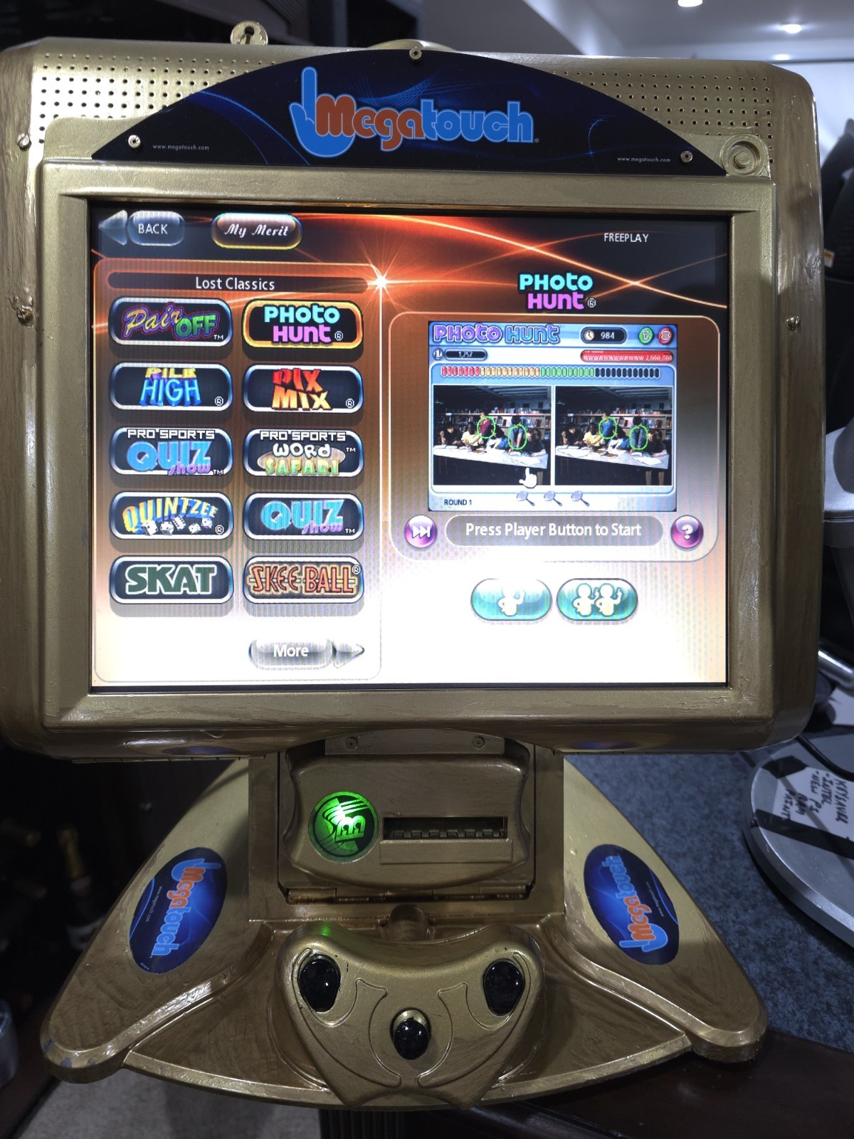 Megatouch Ion 2014 Lost Classics Touchscreen Game. Repair Service in Chicago!