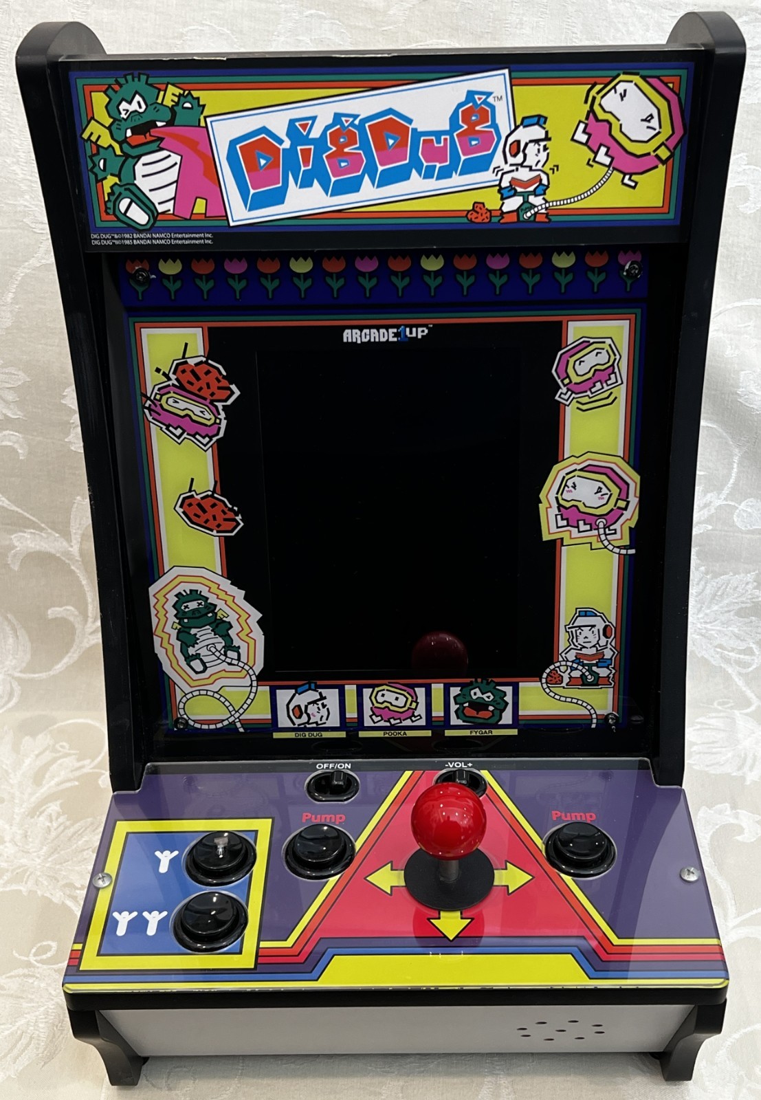 Dig Dug Arcade 1Up Countercade Tabletop – Tested See Video – Original Box