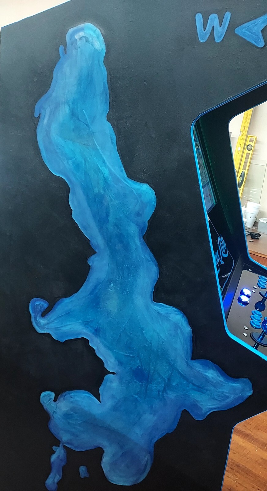 BOJICADE Stand Up Arcade Custom Multicade EPOXY/RESIN Side Art OKOBOJI Iowa WOW!