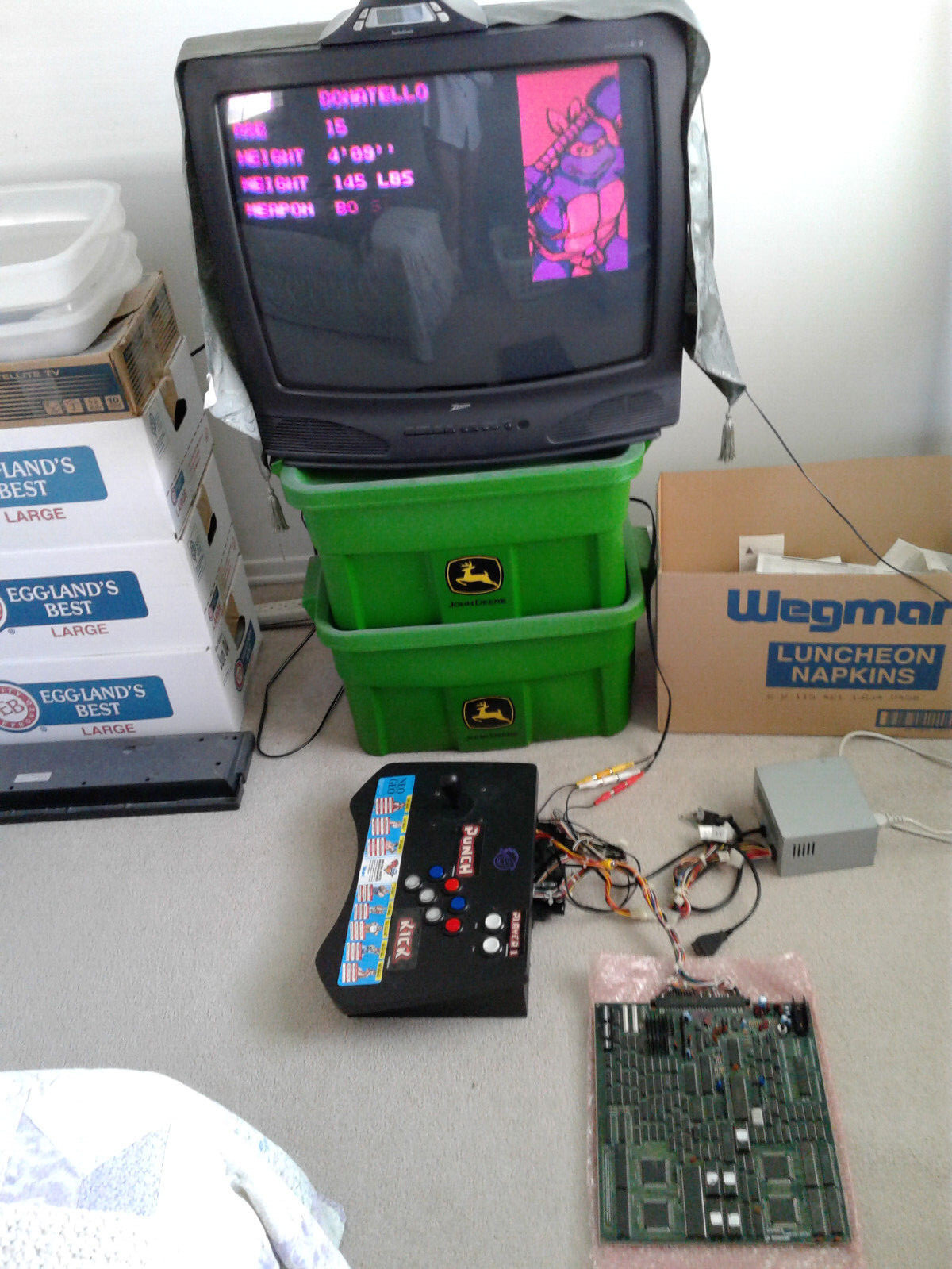 Used, custom built JAMMA arcade supergun for PCB boards – home arcade system