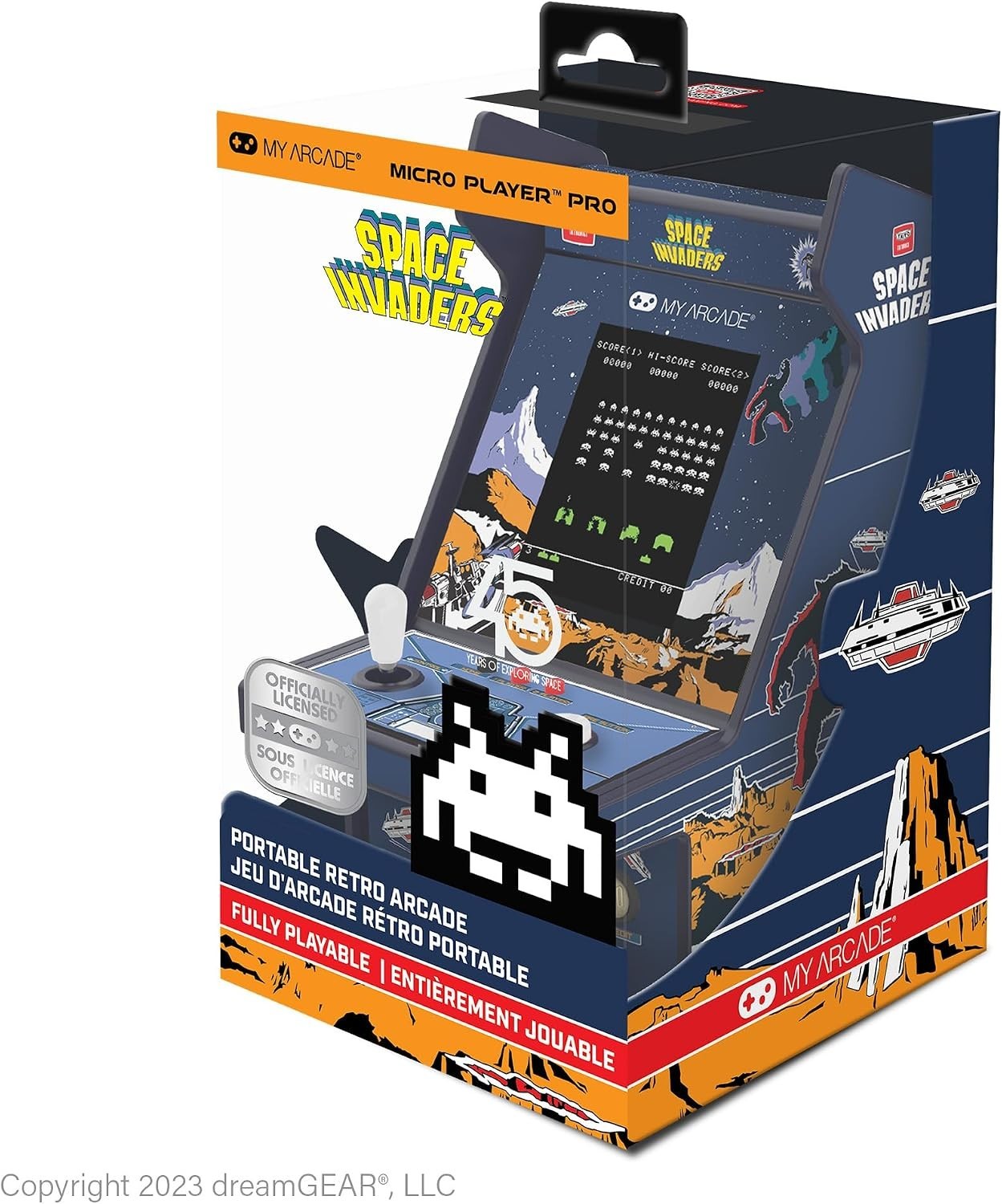 Space Invaders Micro Player Pro: Retro Games, 6.75″ Arcade Machine, Retro Gaming