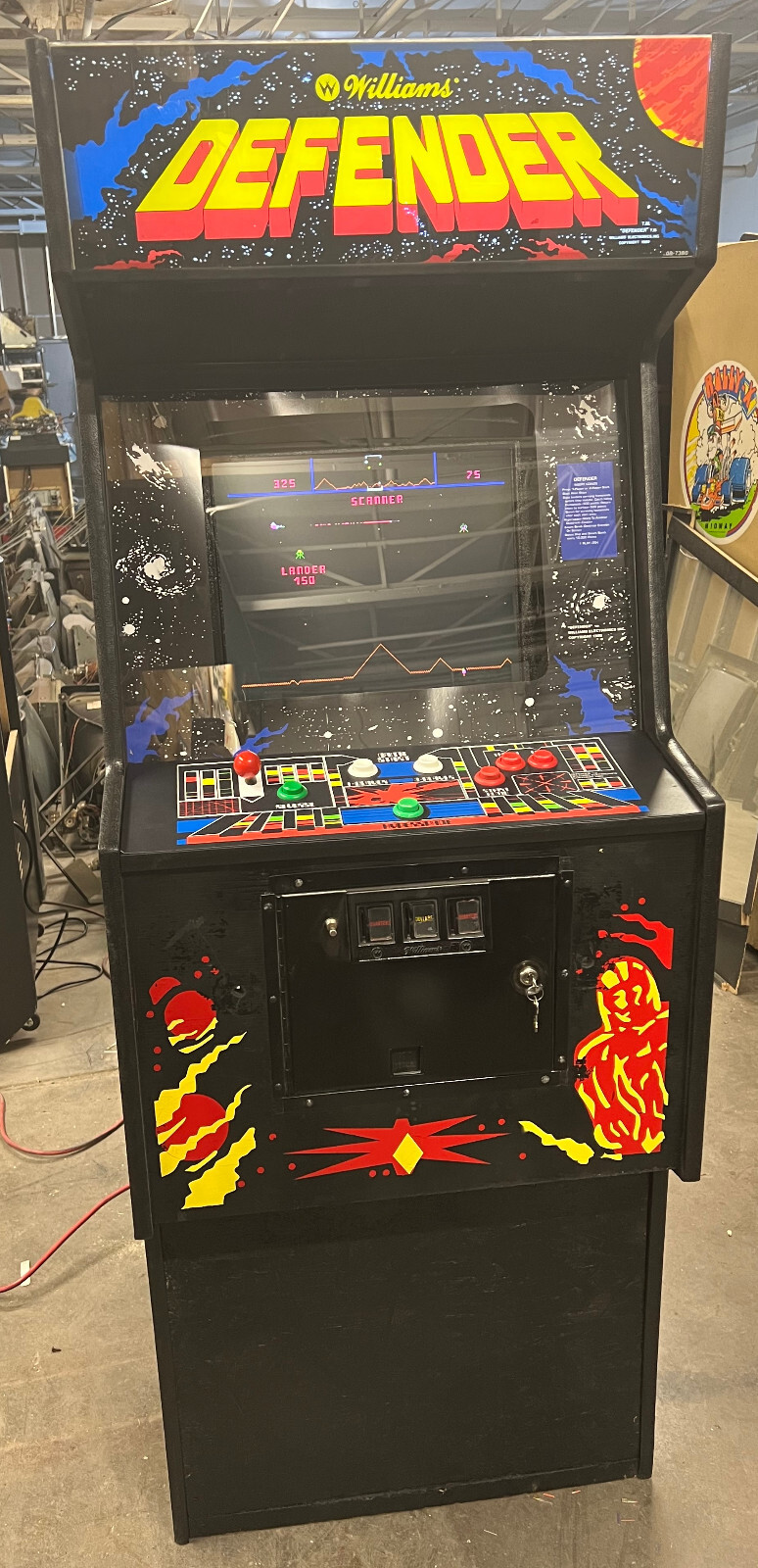 DEFENDER ARCADE MACHINE by WILLIAMS 1981 (Excellent Condition) *RARE*