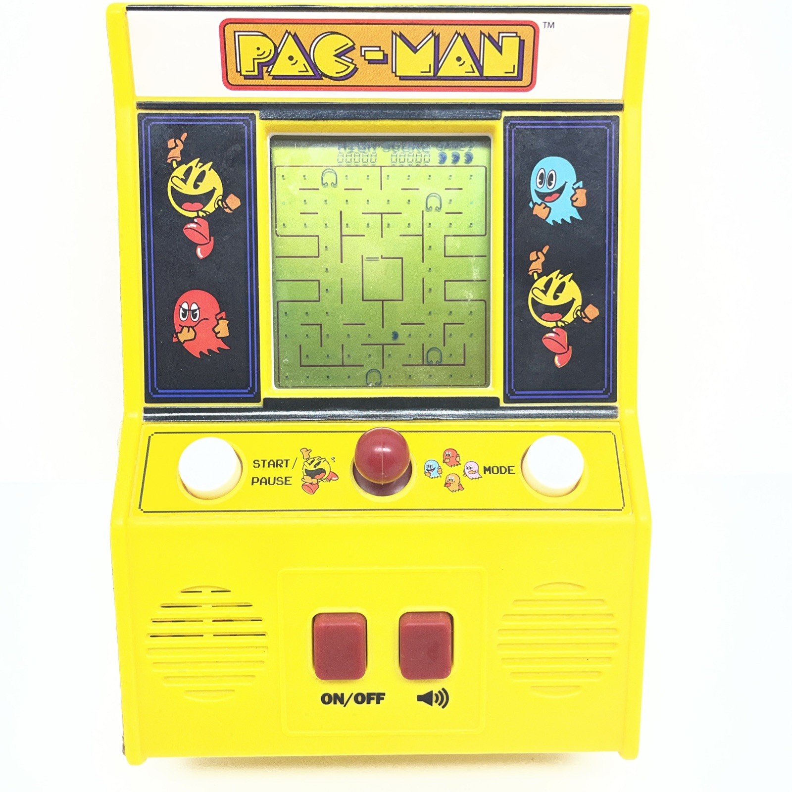 Pac-Man Mini Arcade Game 6″ Handheld Machine Portable Battery Operated Tested!