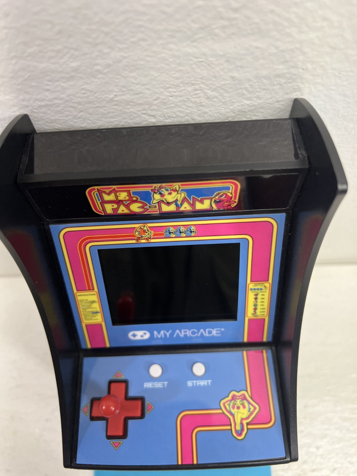 Ms. Pac-Man My Arcade 7” Mini Arcade Machine Video Game Bandai Namco – Tested