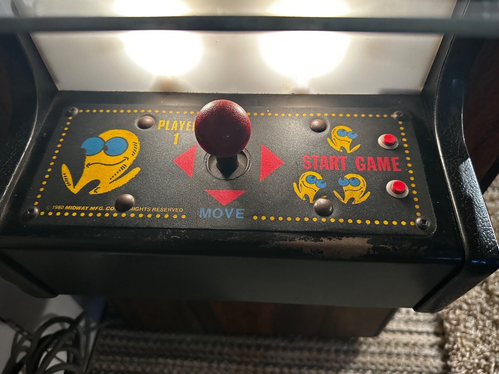 PAC-MAN or Mrs. PAC-MAN Original Cocktail Table Video Arcade Game