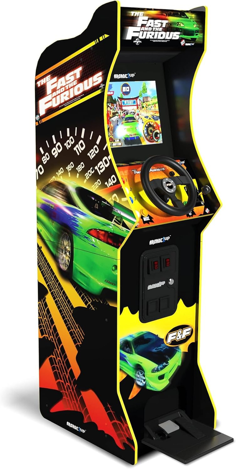 the Fast & the Furious Deluxe Arcade Game for Your Home, with 5-Foot-Tall Stand-