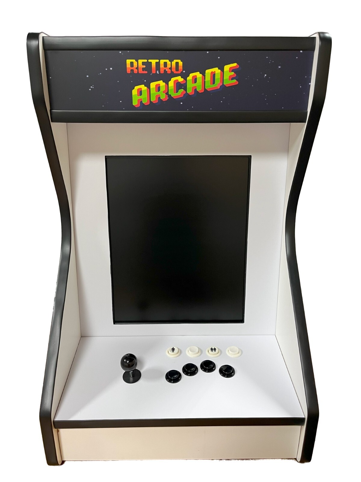 White Bar Top / Table top Vertical Arcade For Your Home! With 516 Games!