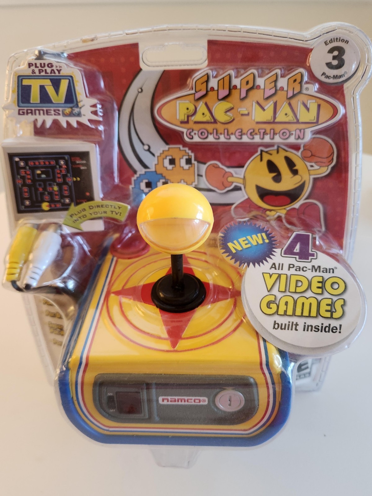 Collectible Super Pac-Man Collection TV Game – 4 in 1 Plug & Play – NOS – DS04