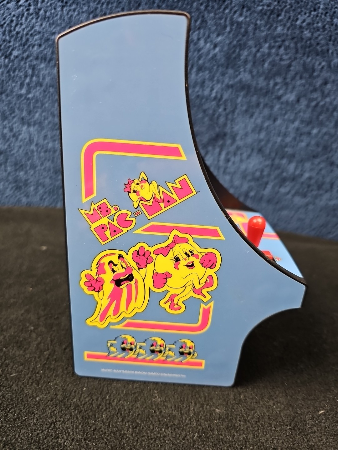 Namco Ms. Pac-Man My Arcade 7” Mini Arcade Machine Video Game Bandai – Working