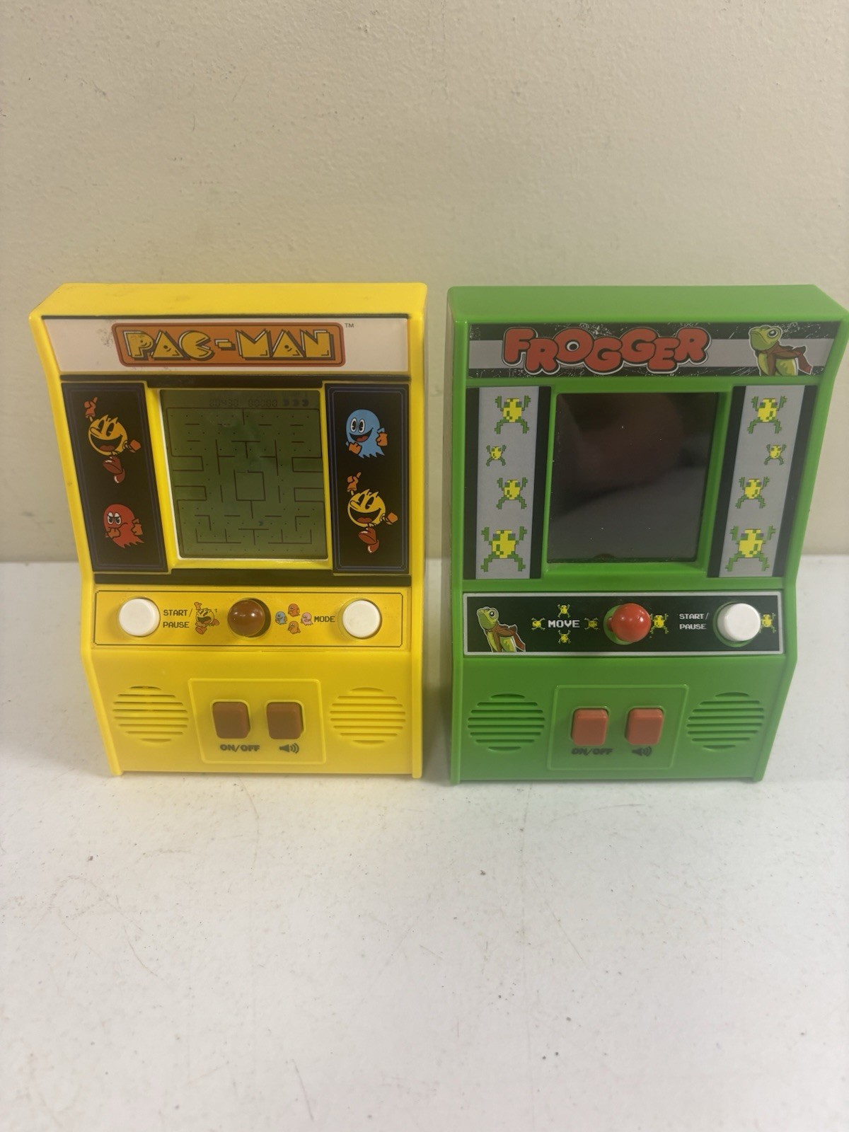 Retro Mini Arcade Pac-Man & Frogger Bandai Namco Basic Fun Lot Of 2 Games