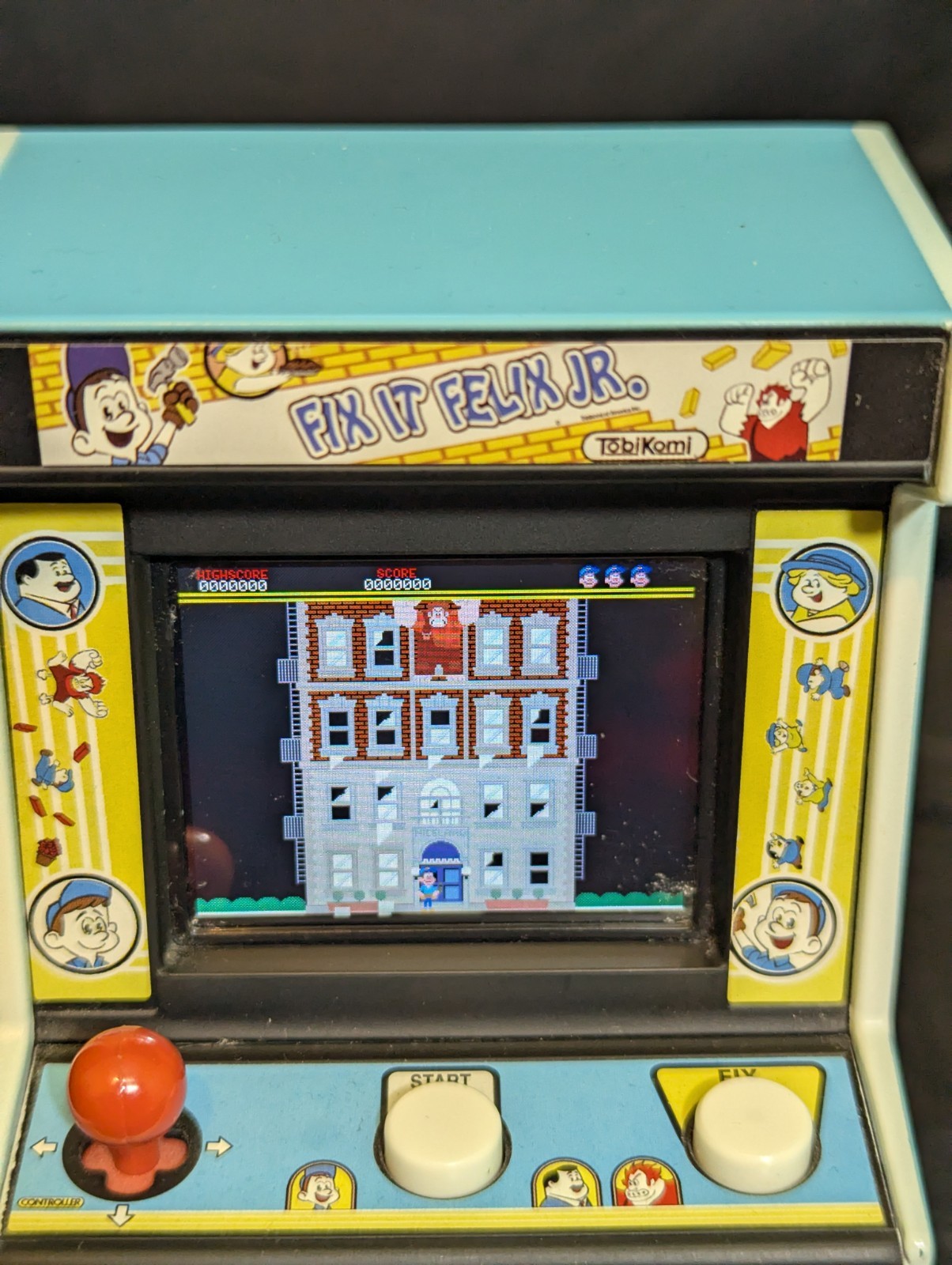 Disney Fix It Felix Jr Mini Arcade Game Machine Wreck It Ralph