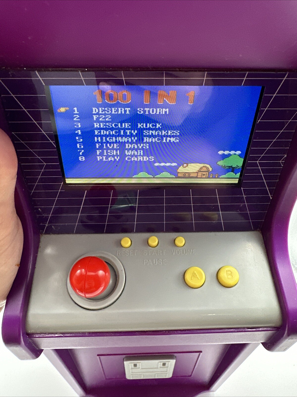 Arcade Retro Game with 100 Games in 1, 18″H Purple ARCADE MACHINE TESTED WORKS