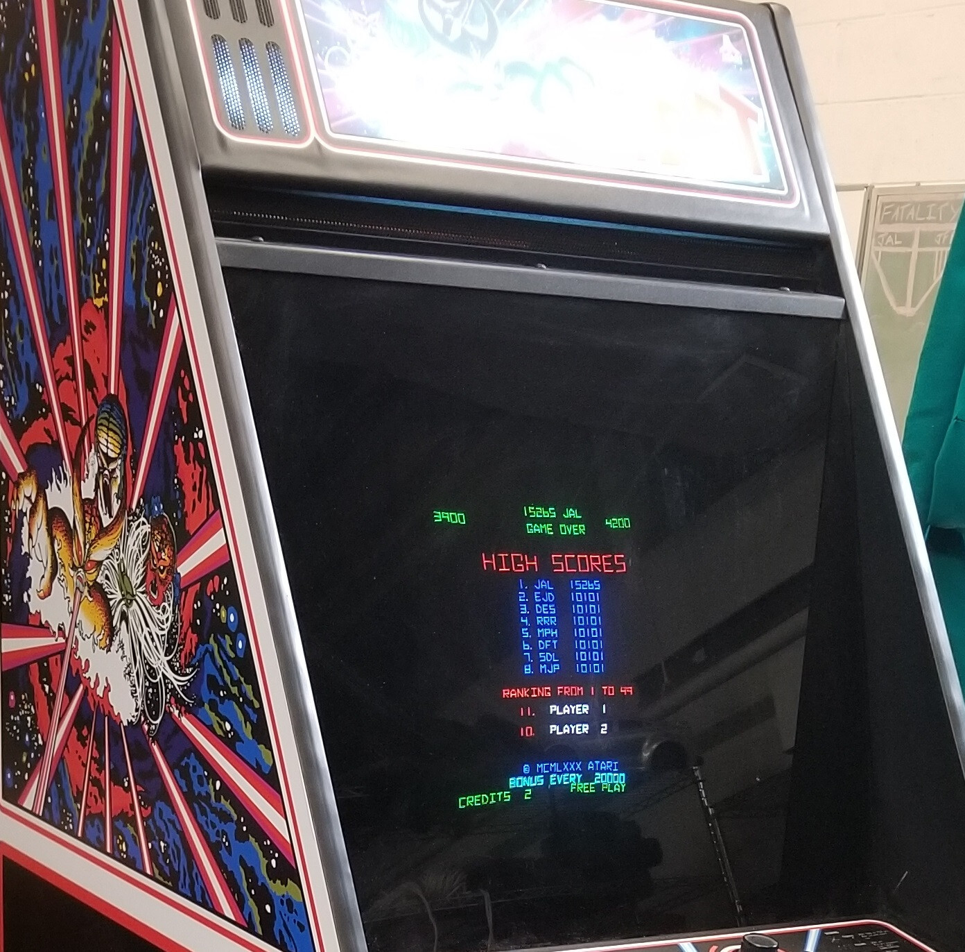 TEMPEST ARCADE MACHINE by ATARI 1981 (Excellent Condition) *RARE*