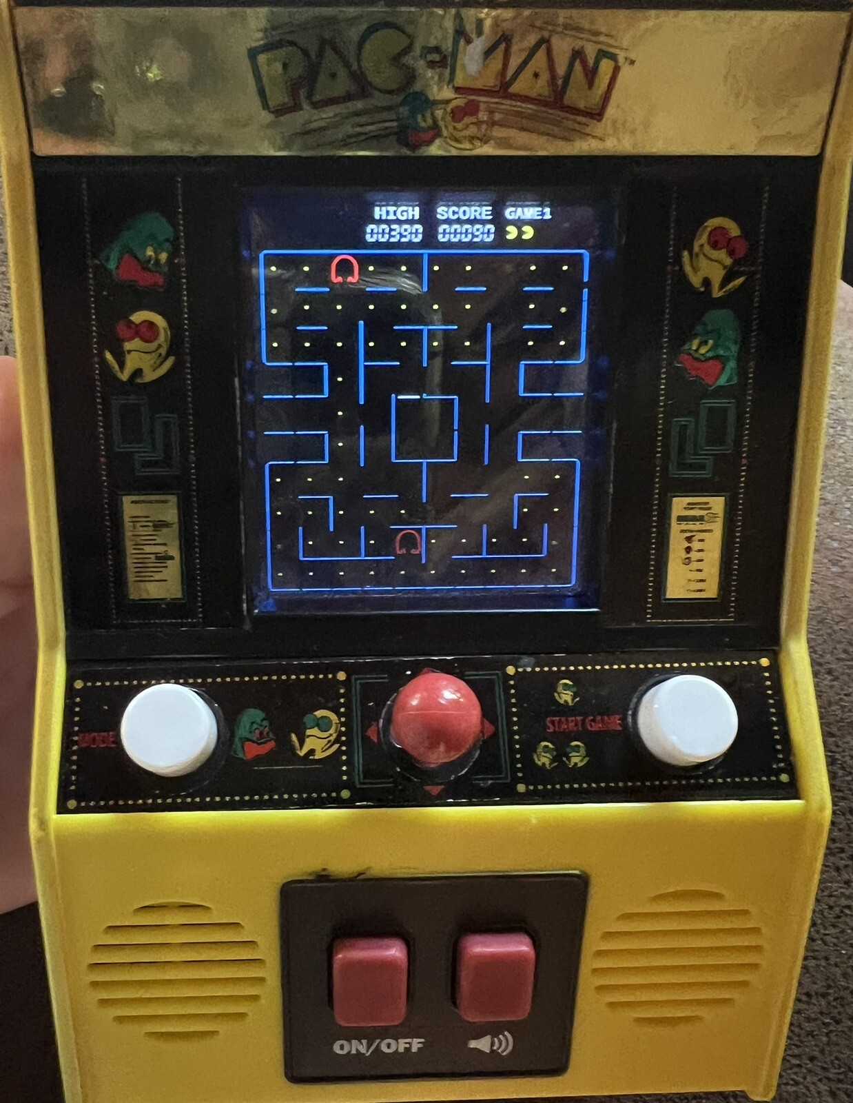2020 Gold Label Pac-Man Mini Arcade Classic Video Game Bandai Namco #09530 ML3E