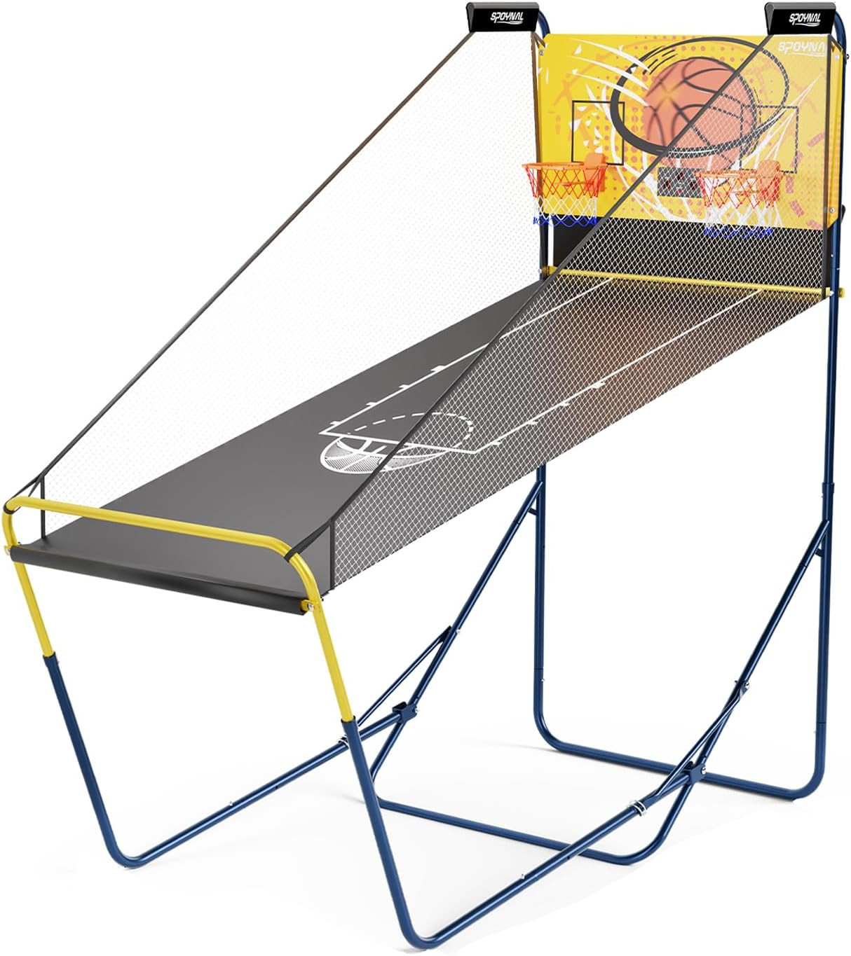 Dual Shot Basketball Arcade Machine for Home with Adjustable on Front & Back – I