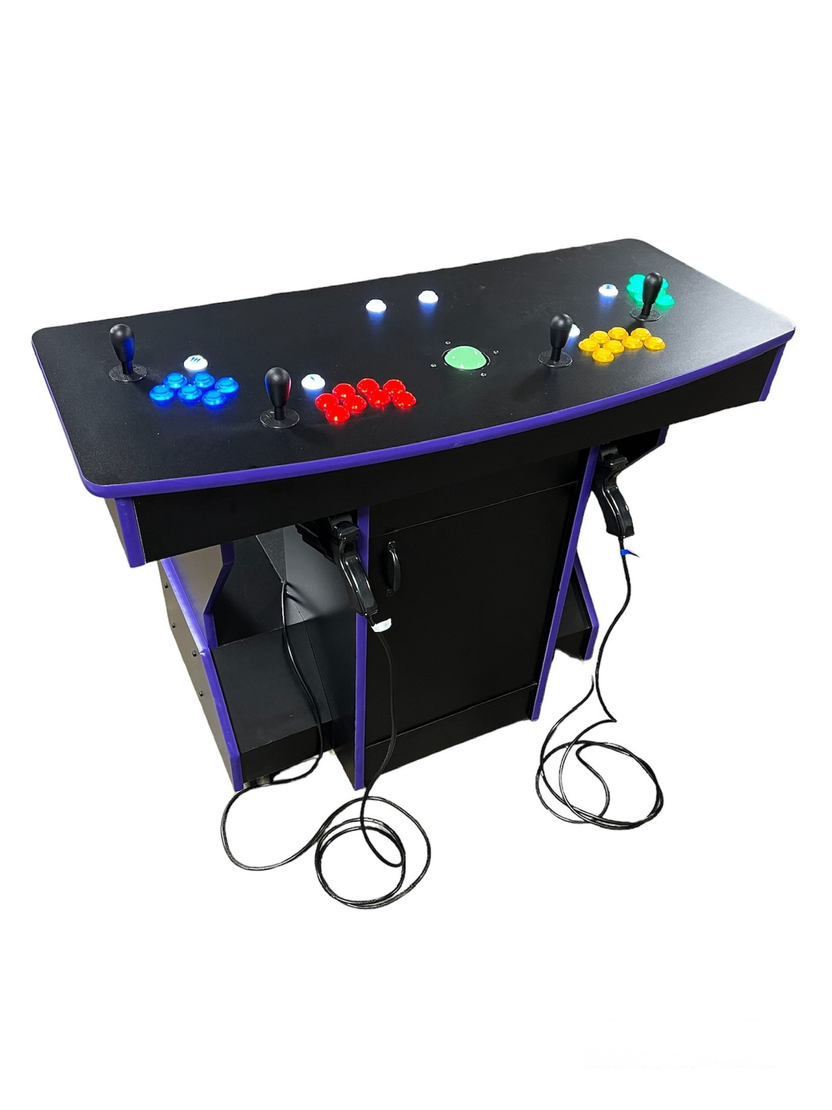 Retro Gaming Delight: Four Player Pedestal Arcade with Dual Light Guns