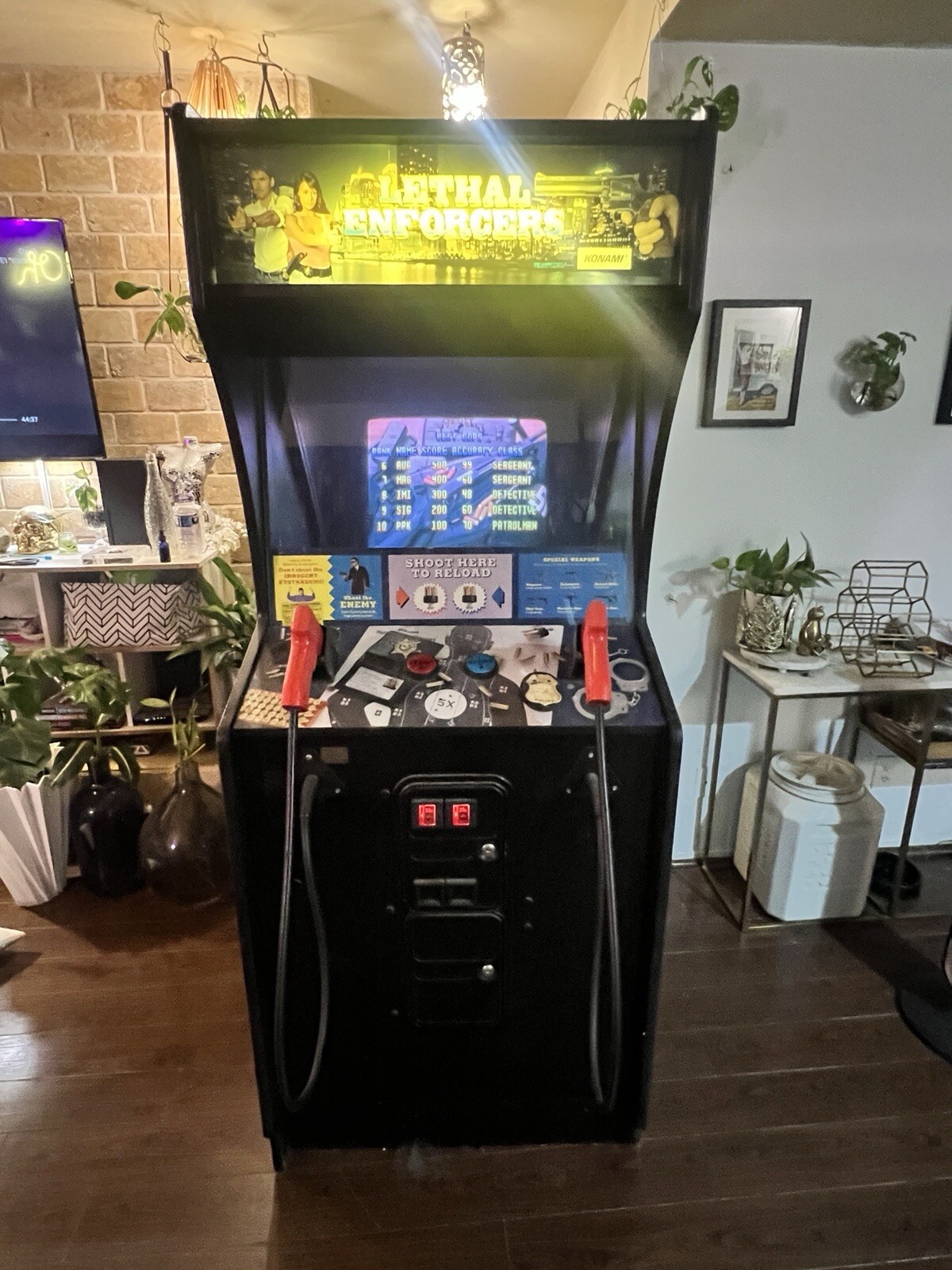 VINTAGE ARCADE GAME – 1992 KONAMI LETHAL ENFORCERS – WORKING – *RARE*