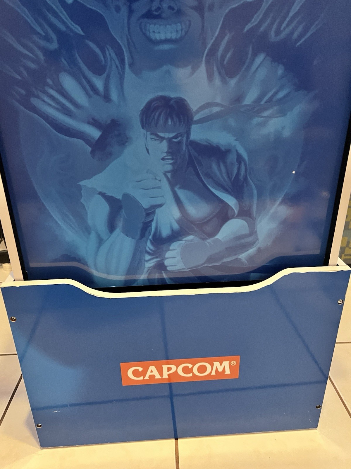 Arcade1up STREET FIGHTER 2 BIG BLUE with Riser & Stool Very rare ✅🔥 Great Deal