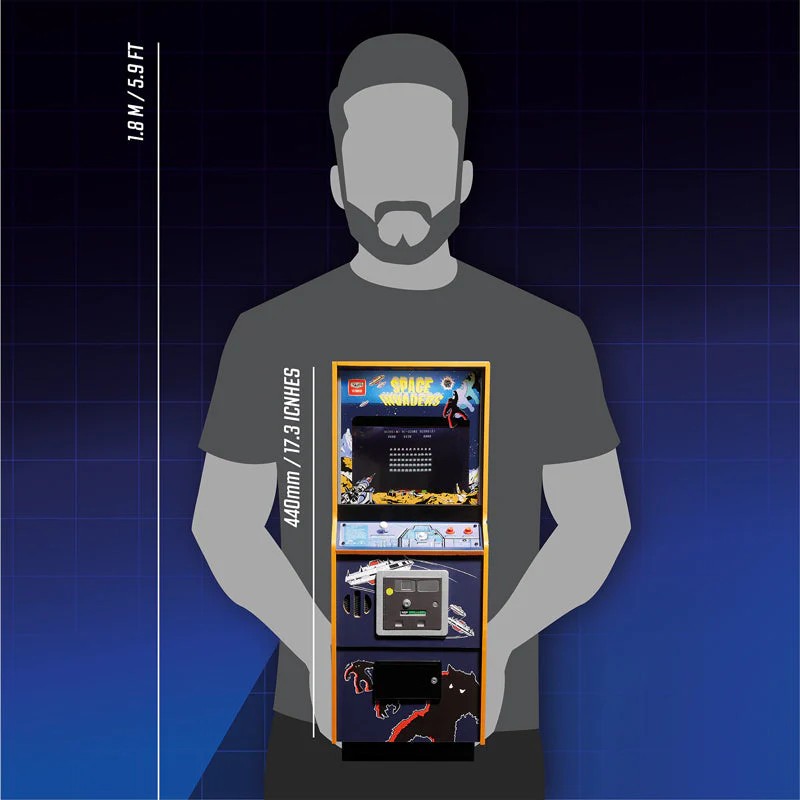 OFFICIAL TAITO SPACE INVADERS Quarter Size Arcade Cabinet