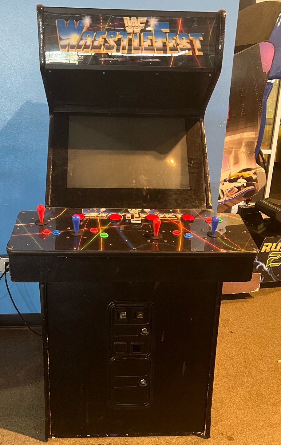 WRESTLEFEST ARCADE MACHINE by TECHNOS 1991 (Excellent Condition)