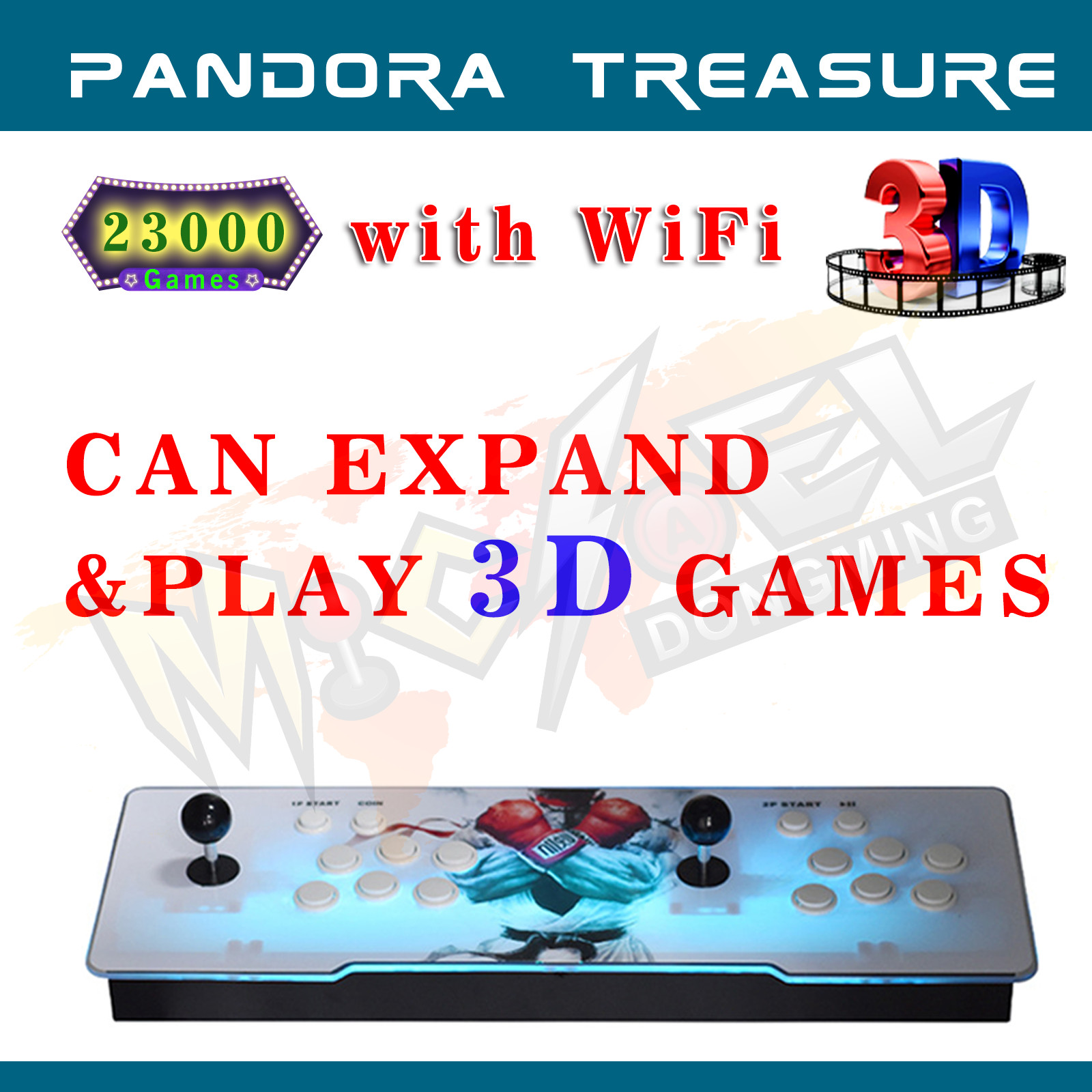 NEW Pandora’s Box 3D with WiFi Stick Joystick 23000 Games Double Sticks Retro