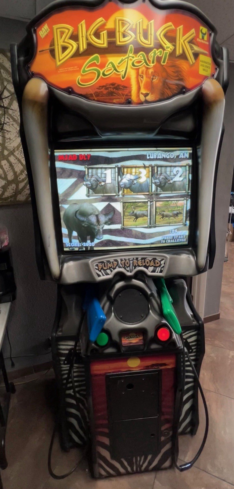 Big Buck Hunter Safari Arcade – FULLY WORKING – New 27” CRT + Rebuilt Chassis