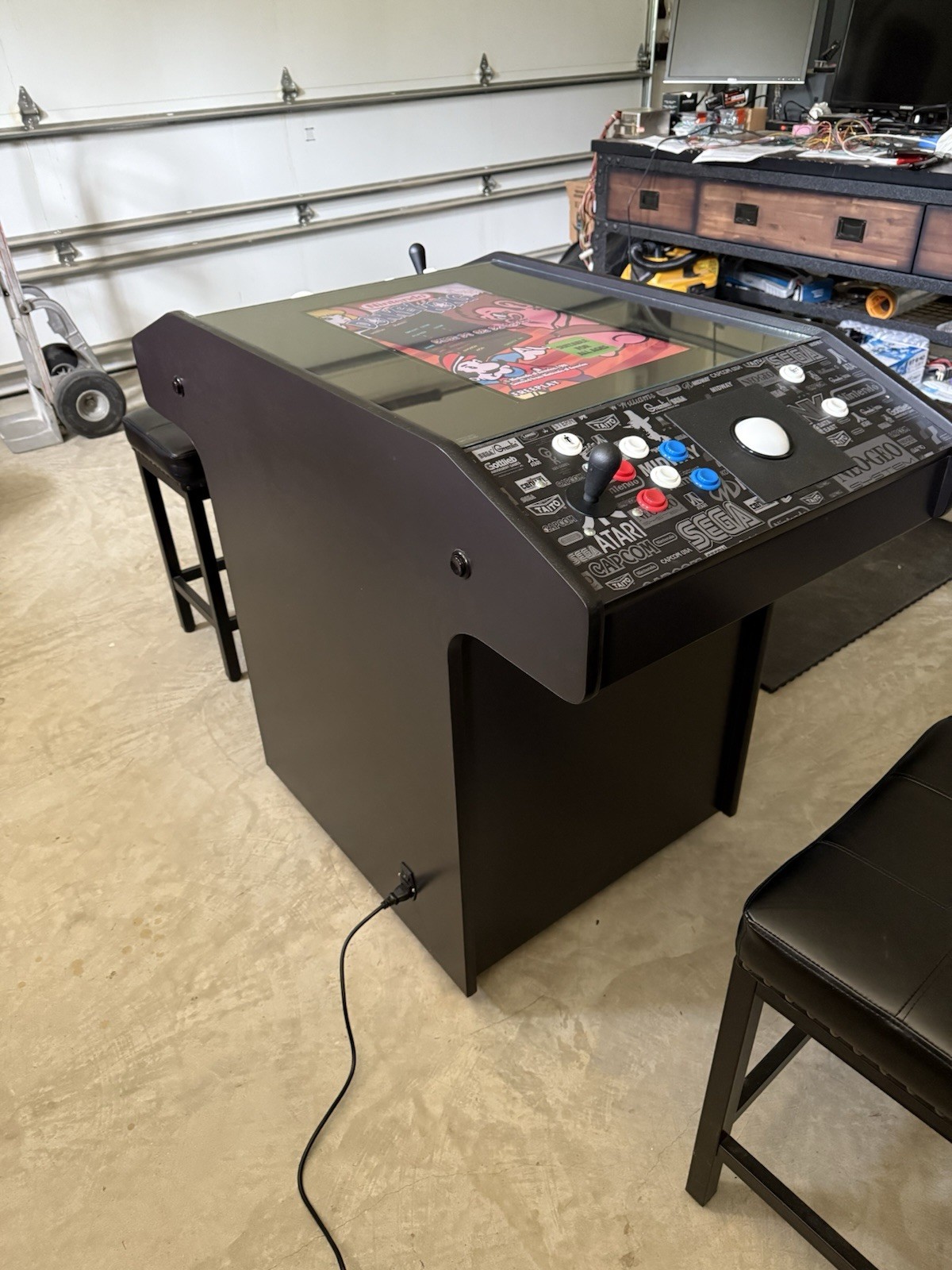 Super Cocktail Arcade Machine, Huge LCD, Dual Trackball, Brand New!