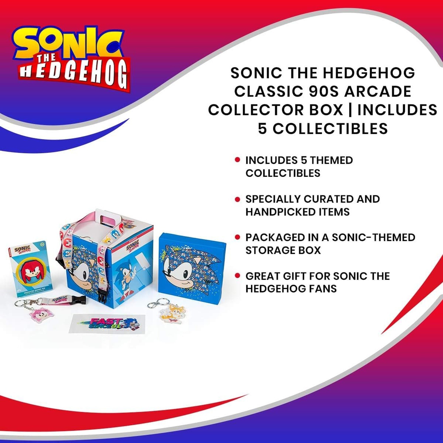 JUST FUNKY Sonic The Hedgehog Classic 90s Arcade Collector Looksee Mystery Su…