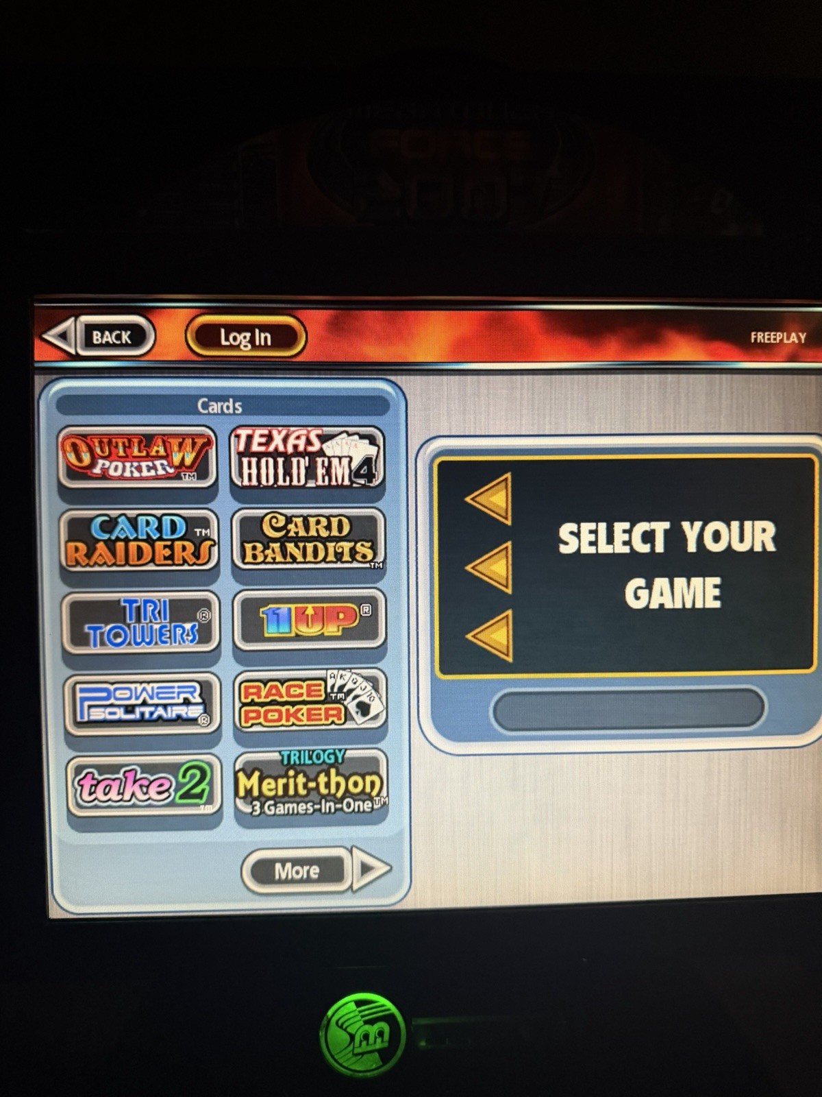 2007.5 Merit Megatouch Force Evo Countertop Touchscreen Arcade Game Machine